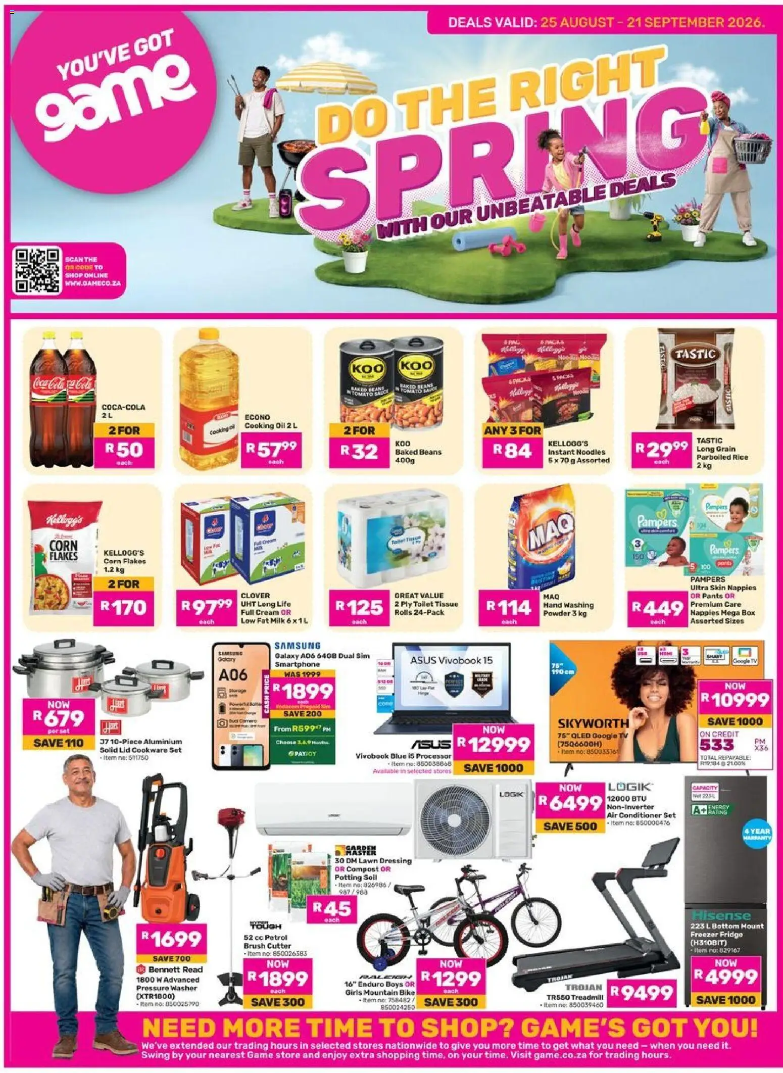 Game - Catalogue Do The Right Spring valid from 25/08/2026 | Page: 1 | Products: Milk, Noodles, Treadmill, Sauce