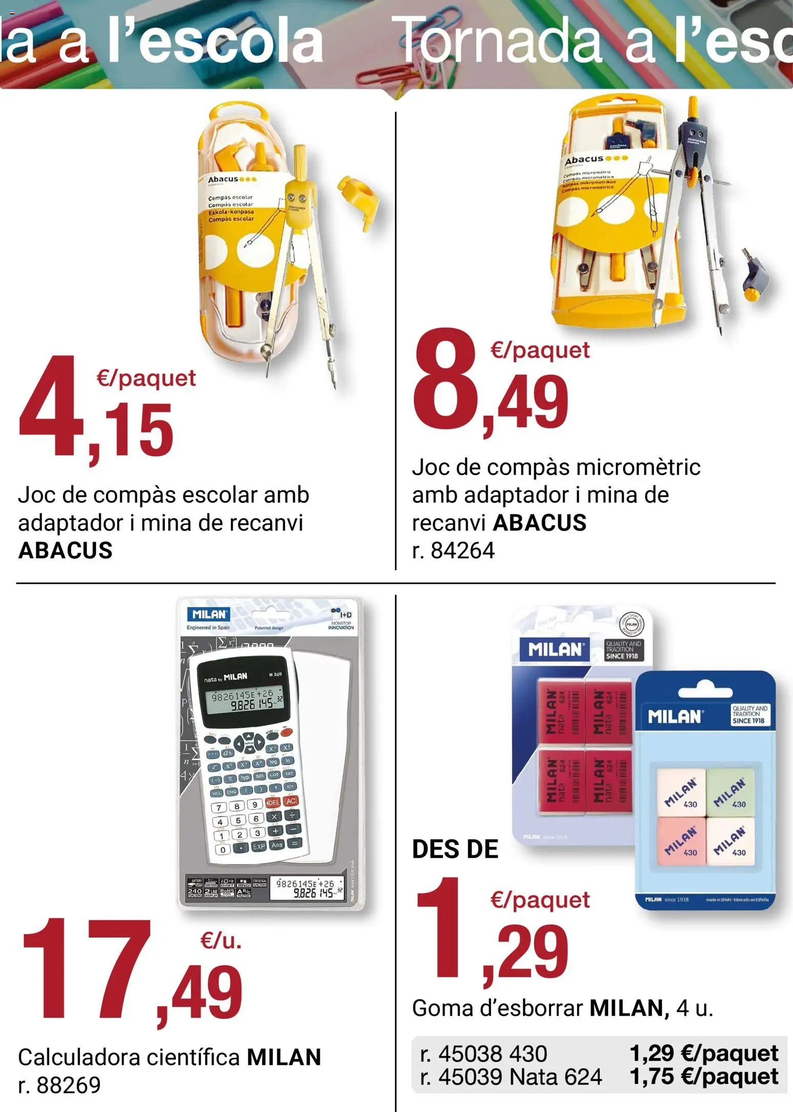 Bonpreu folleto │ válido desde el 25/08/2026 | Página: 8 | Productos: Nata, Adaptador, Calculadora