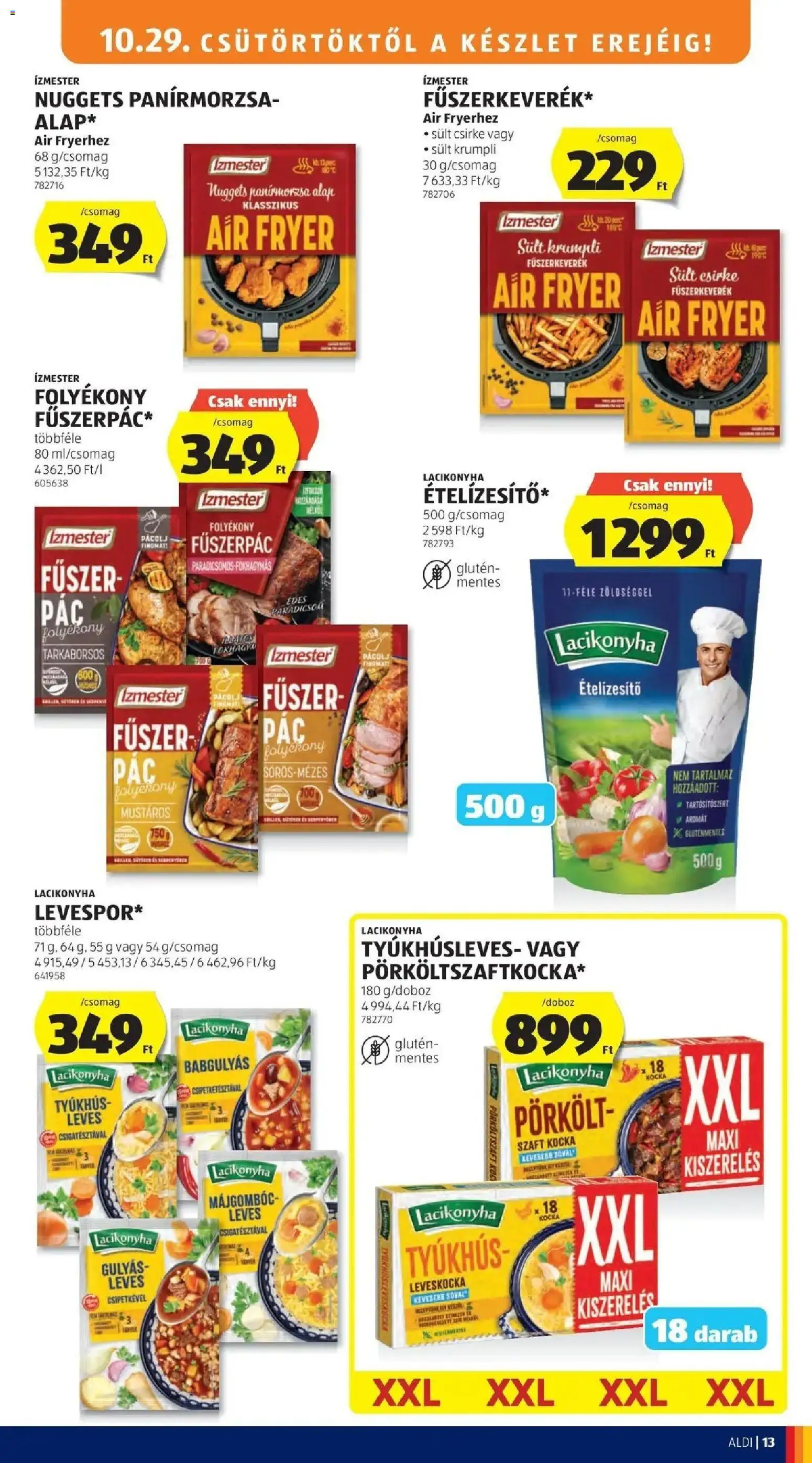 Aldi aktuális akciós újság - 2026.10.24. -tól/töl > akció, lapozható szórólap 🛍️ | Oldal: 13