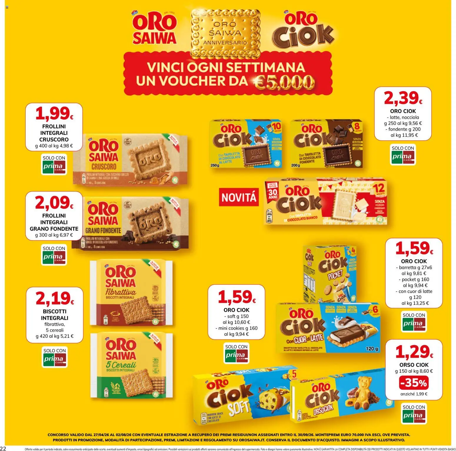 Volantino Basko del 07.05.2026 | Pagina: 22 | Prodotti: Cioccolato, Biscotti, Latte, Barretta