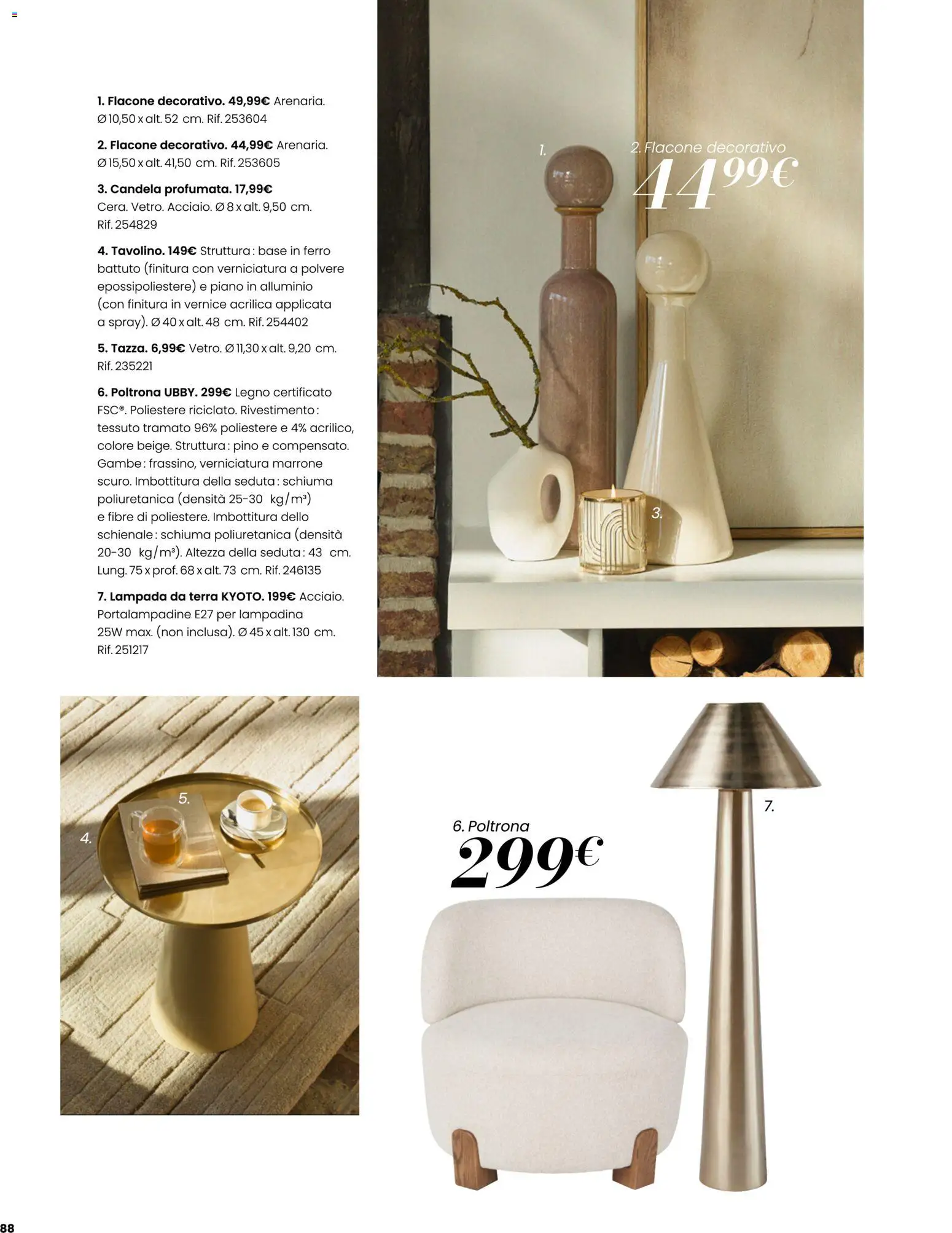 Volantino Maisons du Monde del 23/09/2026 | Pagina: 88 | Prodotti: Schiuma, Poltrona, Lampada, Terra