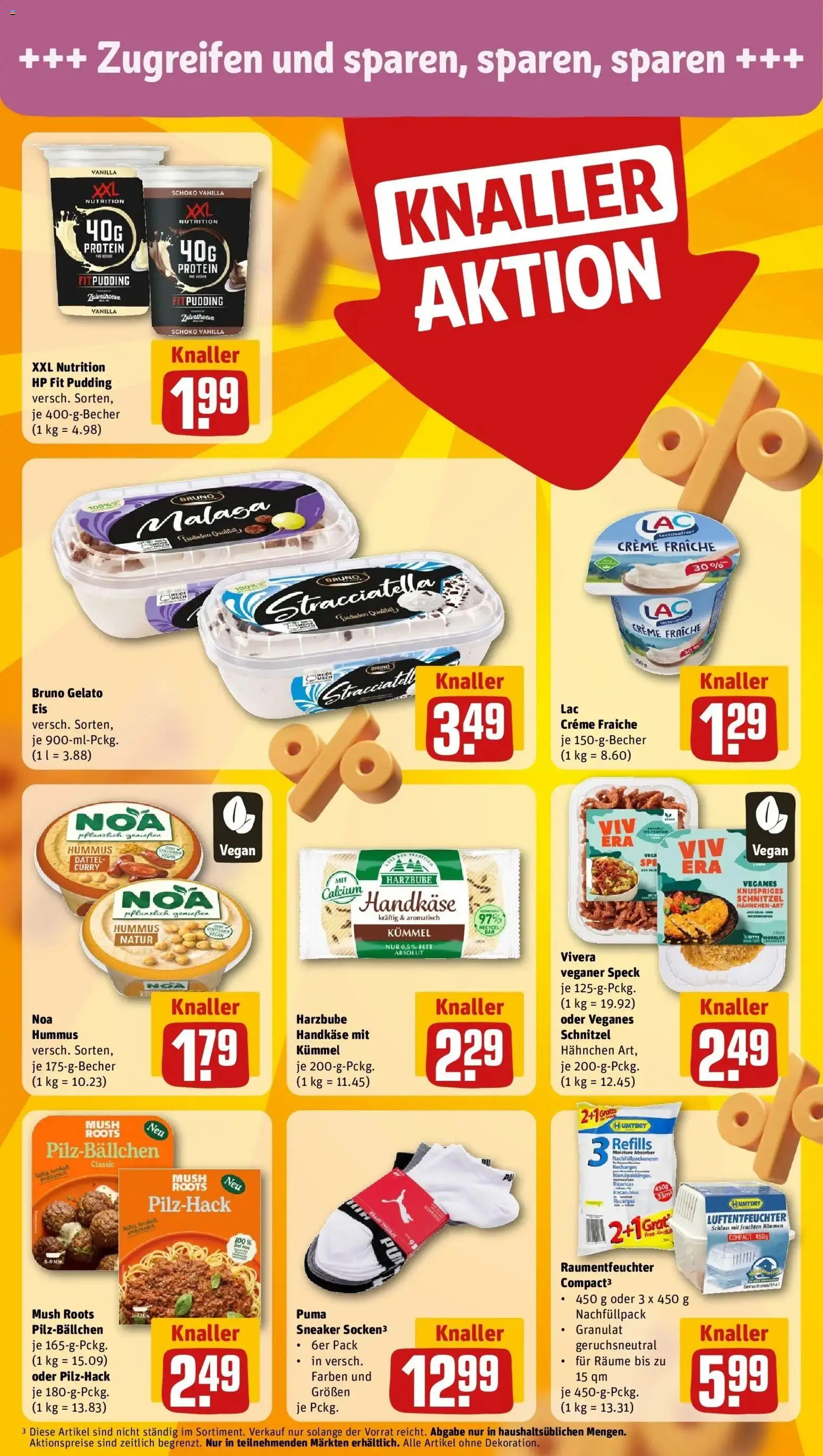 REWE Prospekt ab 31.08.2026 zum Blättern » Angebote | Seite: 18 | Produkte: Hahnchen, Schnitzel, Creme, Hummus