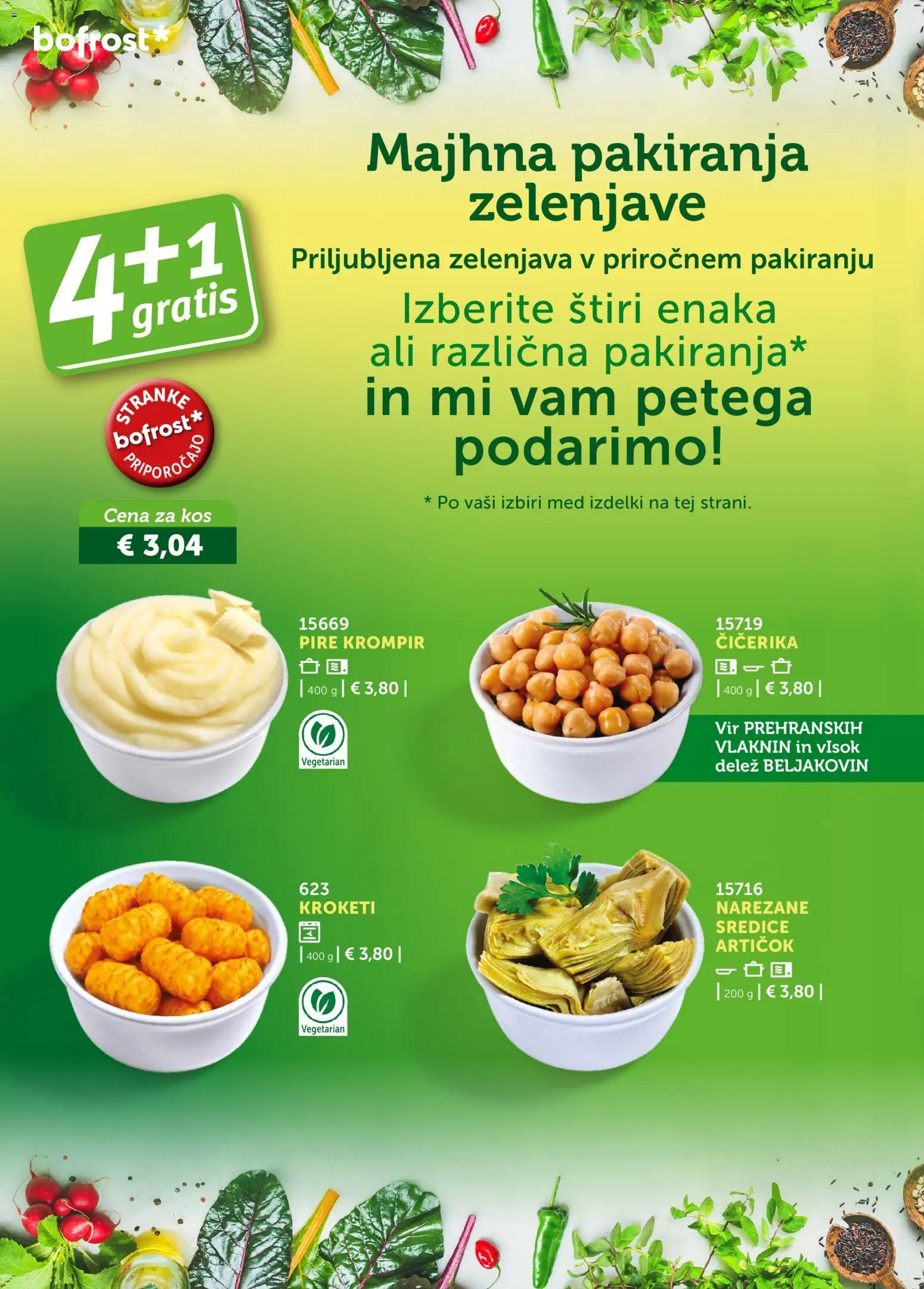 Novi Bofrost katalog ponudbe – veljaven od 01.10.2026 | Stran: 46 | Izdelki: Med, Kos, Krompir, Zelenjava