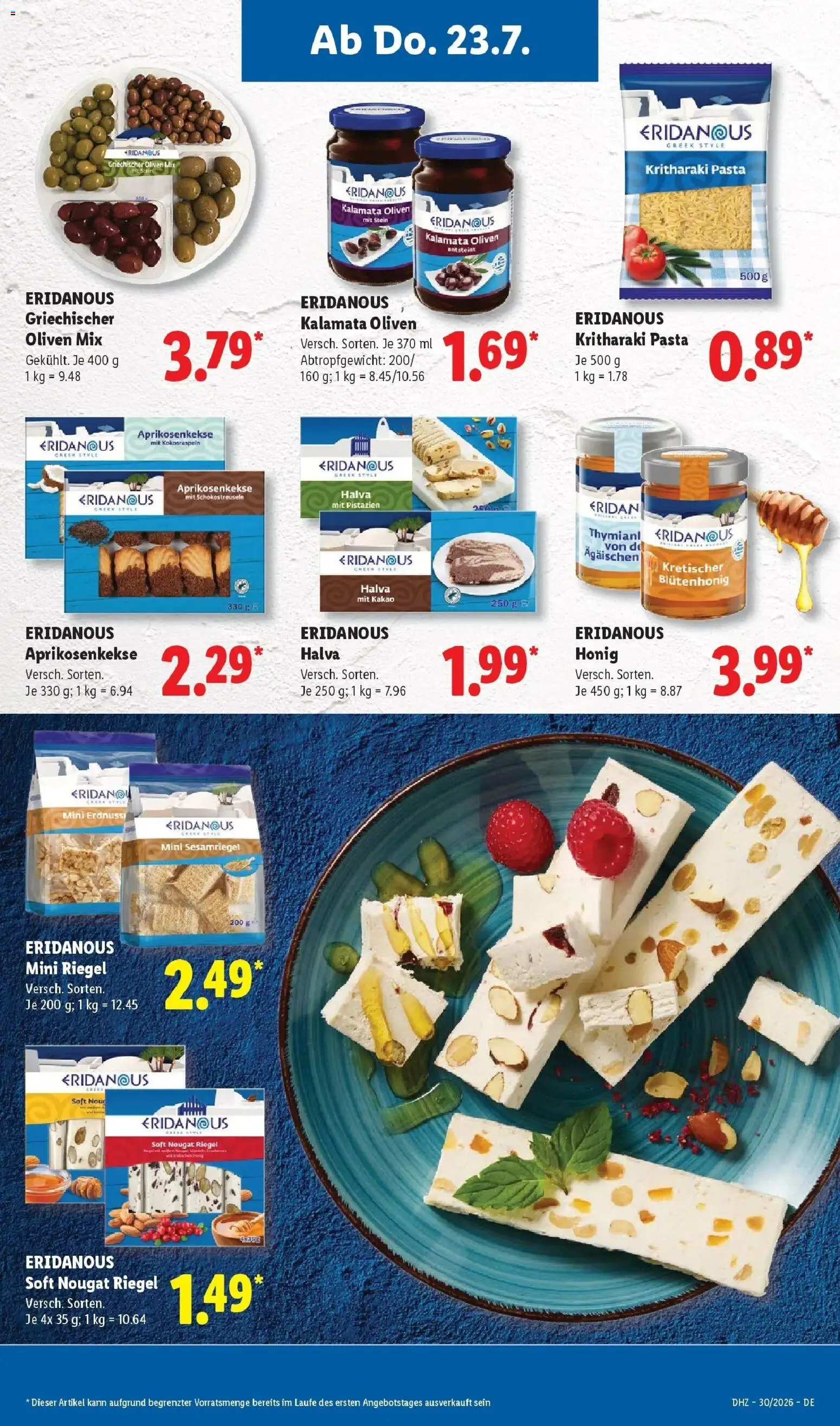 Lidl Prospekt Emlichheim – gültig ab 20.07.2026 | Seite: 57 | Produkte: Pistazien, Pasta