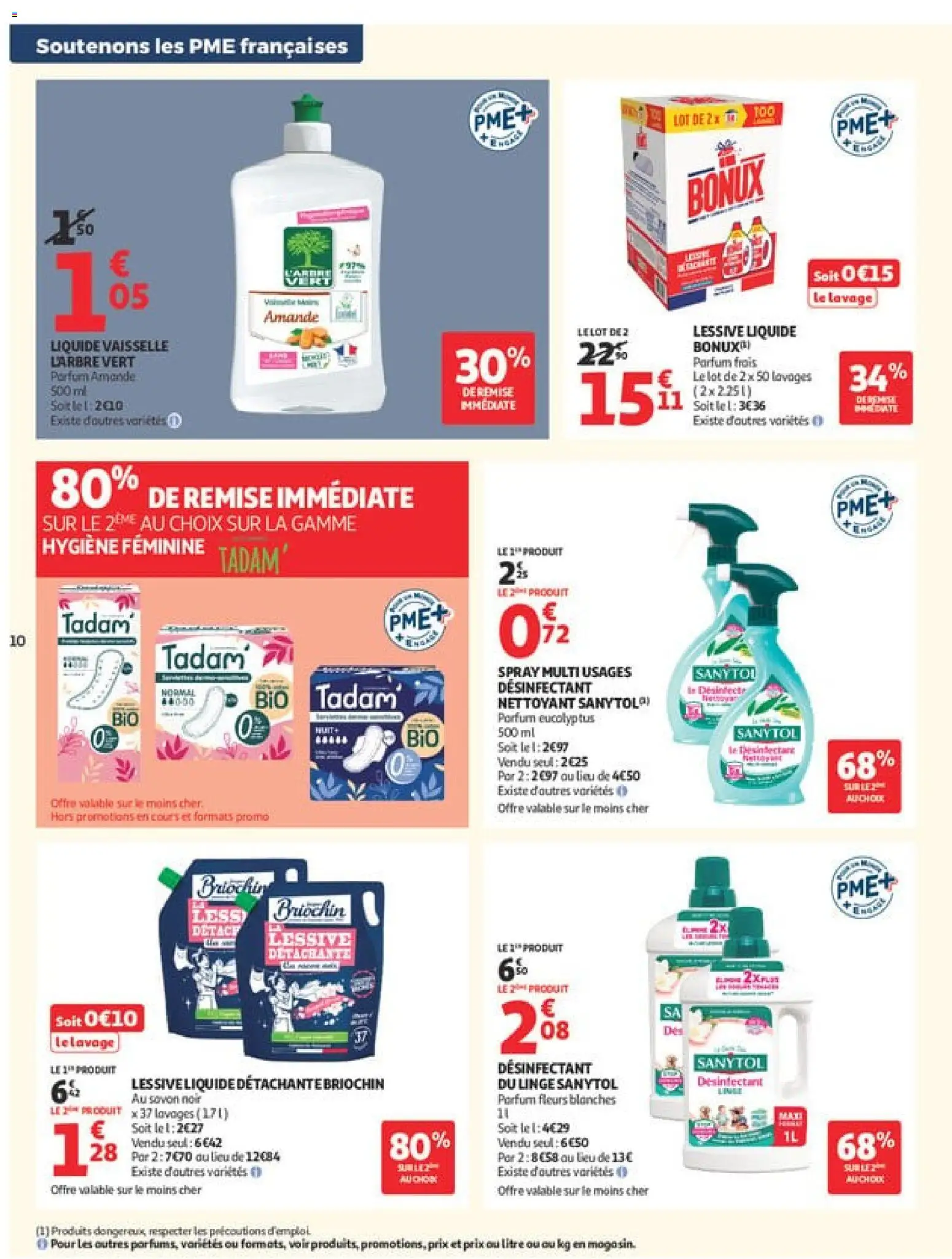 {H1} | Page: 10 | Produits: Amande, Parfum, Lessive Liquide, Lessive