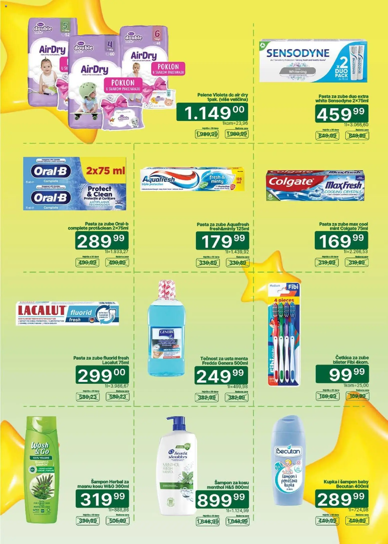 Univerexport katalog - važi od 01.10.2026 | Strana: 8 | Proizvode: Colgate, Šampon, Pasta za zube, Pelene