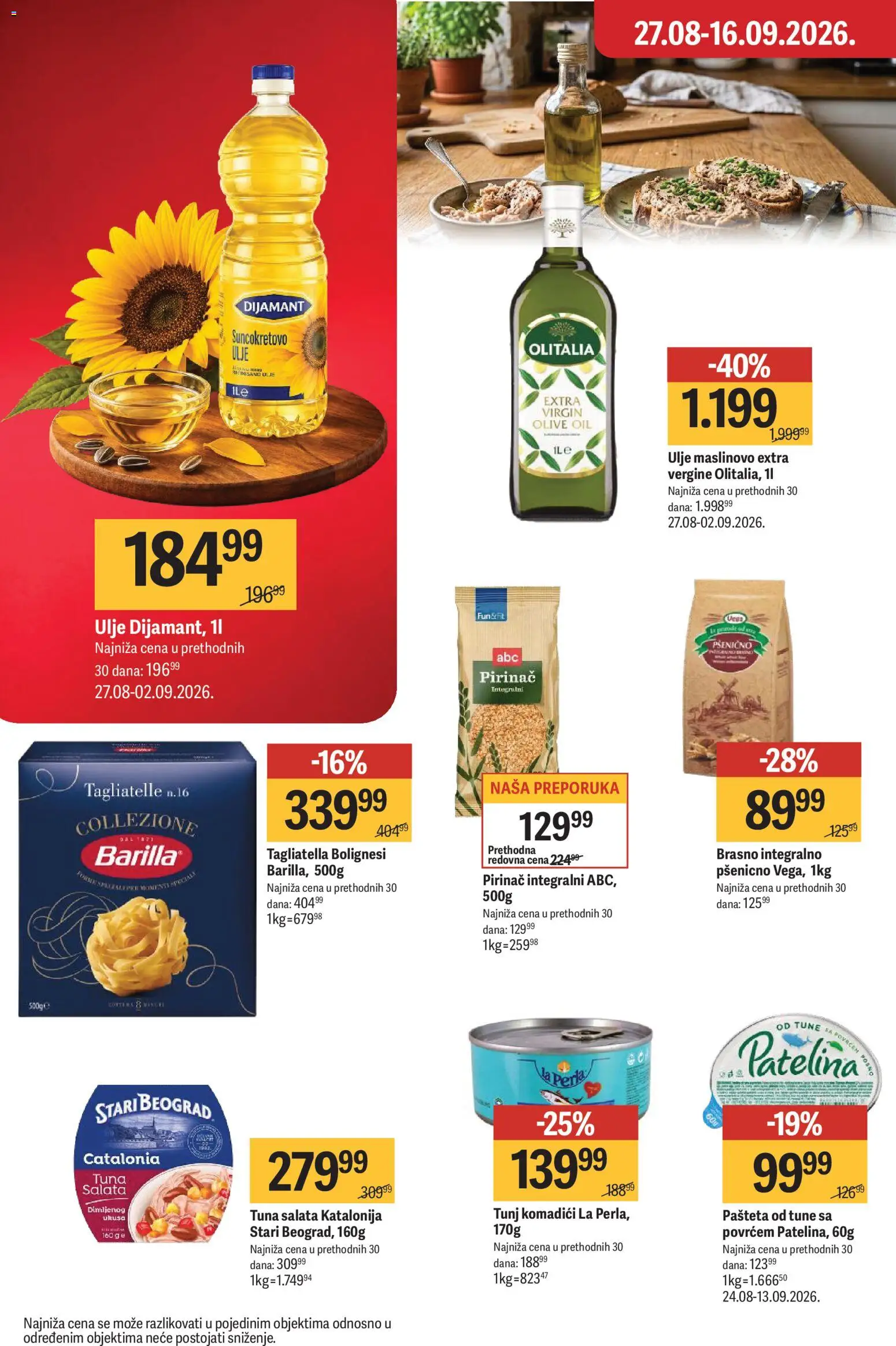 Maxi katalog - važi od 03.09.2026 | Strana: 18 | Proizvode: Salata, Ulje, Pirinač, Pašteta
