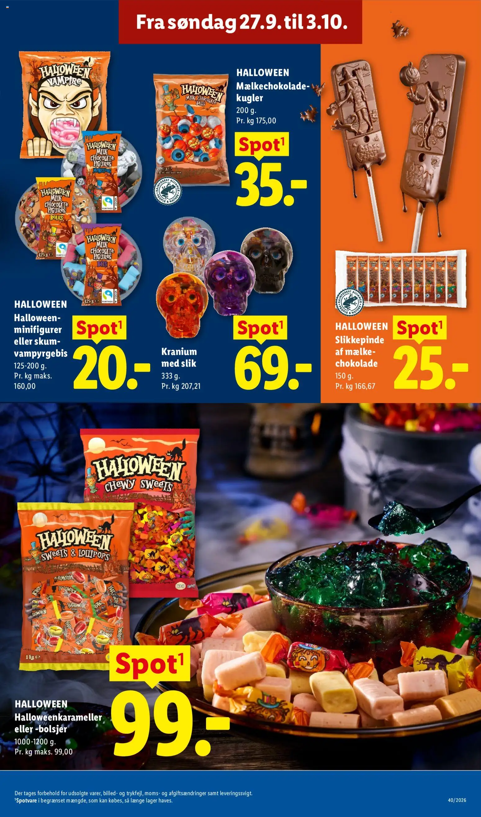 Lidl tilbudsavis – gyldig fra 27/09/2026 | Side: 31 | Produkter: Chokolade, Slik, Bolsjer, Søm