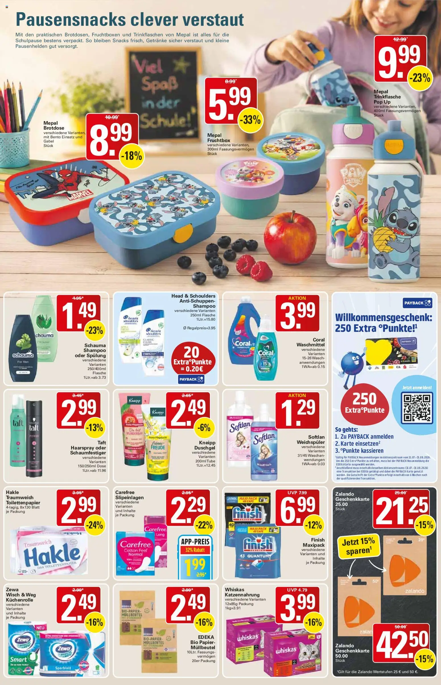 WEZ Prospekt – gültig ab 10.08.2026 | Seite: 15 | Produkte: Coral, Shampoo, Spülung, Duschgel
