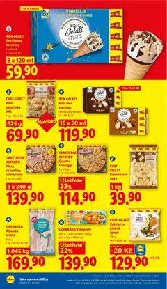 Náhled letáku BON GELATI Mini-mix zmrzlina, různé druhy v balení, 1 l = 149,88 Kč od 03.08.2026 | Strana: 20