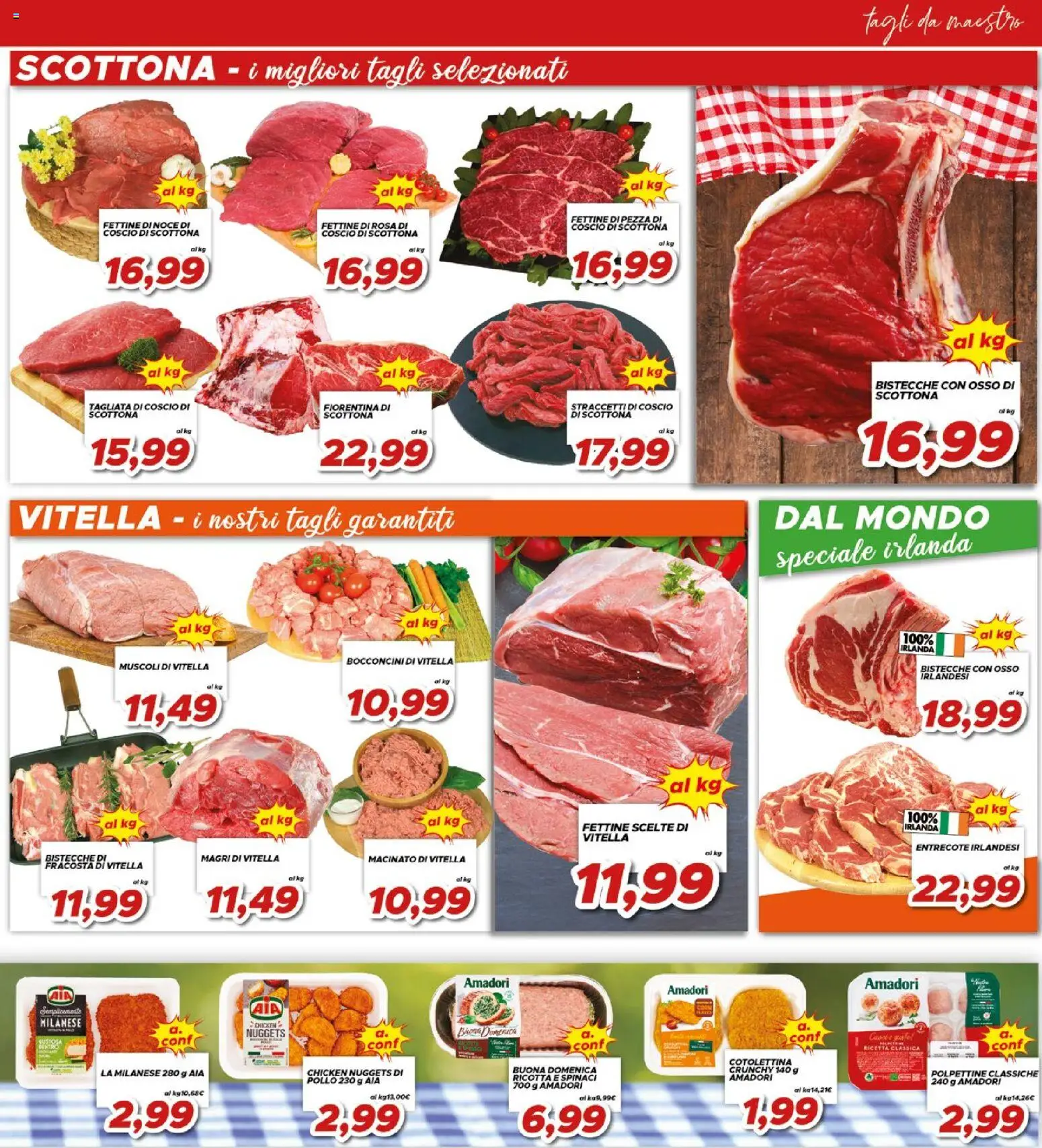 Volantino Ma Supermercati del 10.06.2026 | Pagina: 11 | Prodotti: Pollo, Spinaci, Ricotta, Macinato