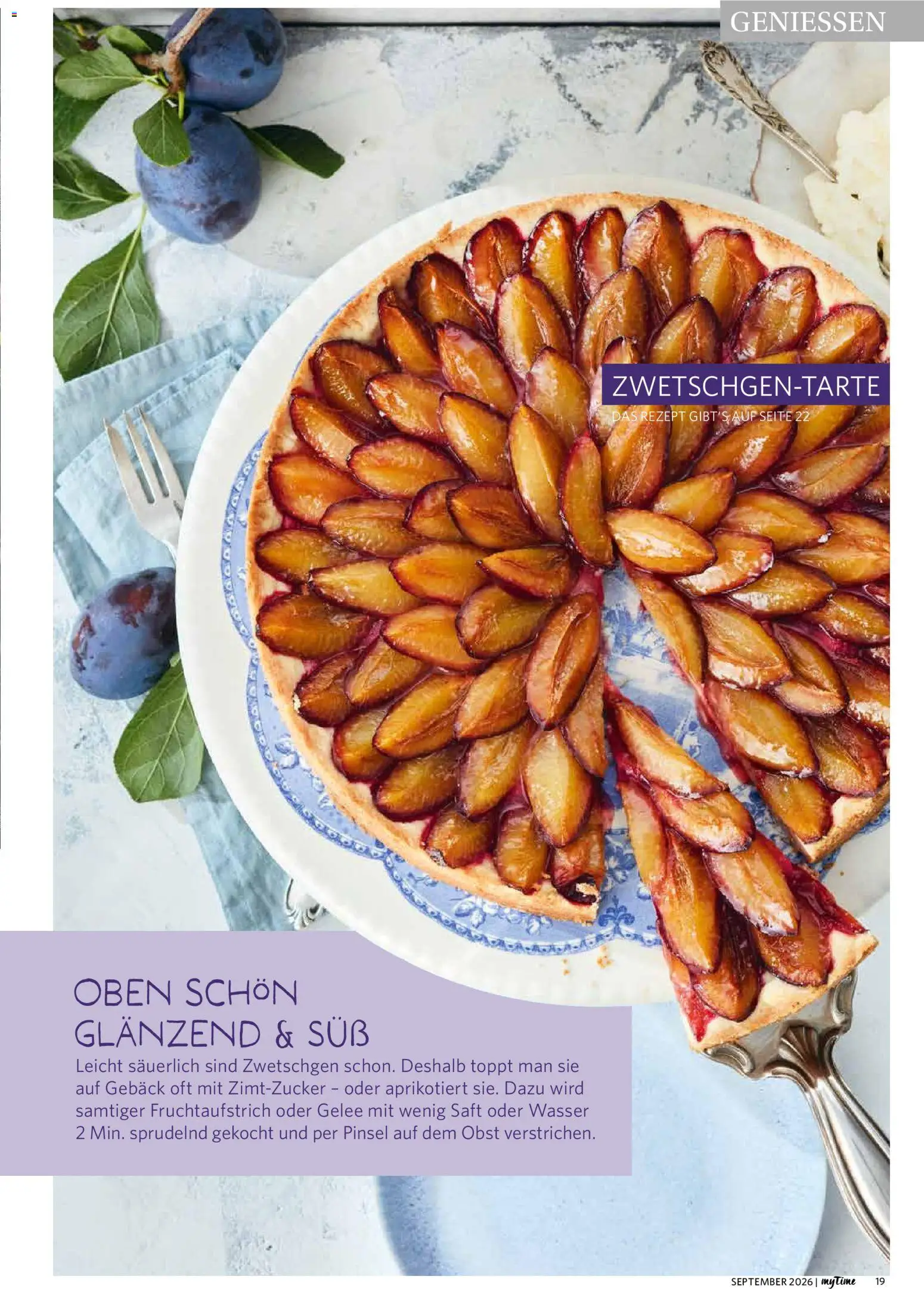 Famila Nordwest myTime September 2026 – gültig ab 01.09.2026 | Seite: 19 | Produkte: Zwetschgen, Pinsel, Wasser, Obst
