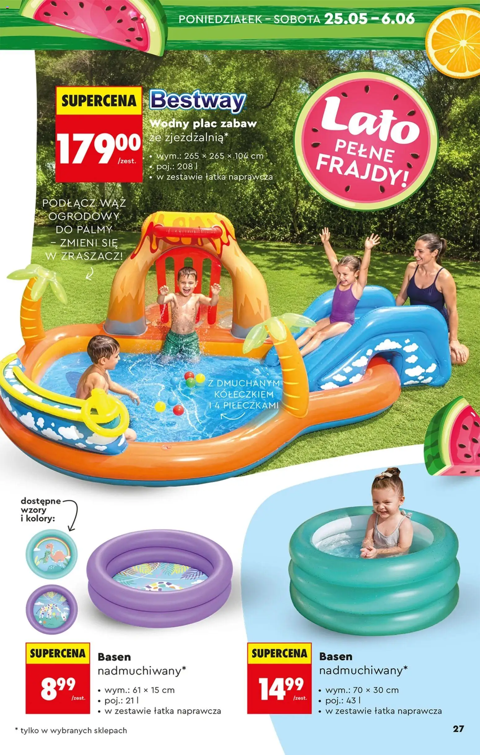 Biedronka gazetka - Hity i inspiracje od 25.05.2026 | Strona: 29 | Produkty: Wąż ogrodowy, Basen
