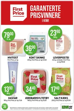 Forhåndsvisning av LEVERPOSTEI, First Price LEVERPOSTEI OVNSBAKT gyldig fra 24/08/2026 | Side: 22 | Produkter: Kiwi, Ved, Kaviar, Salt