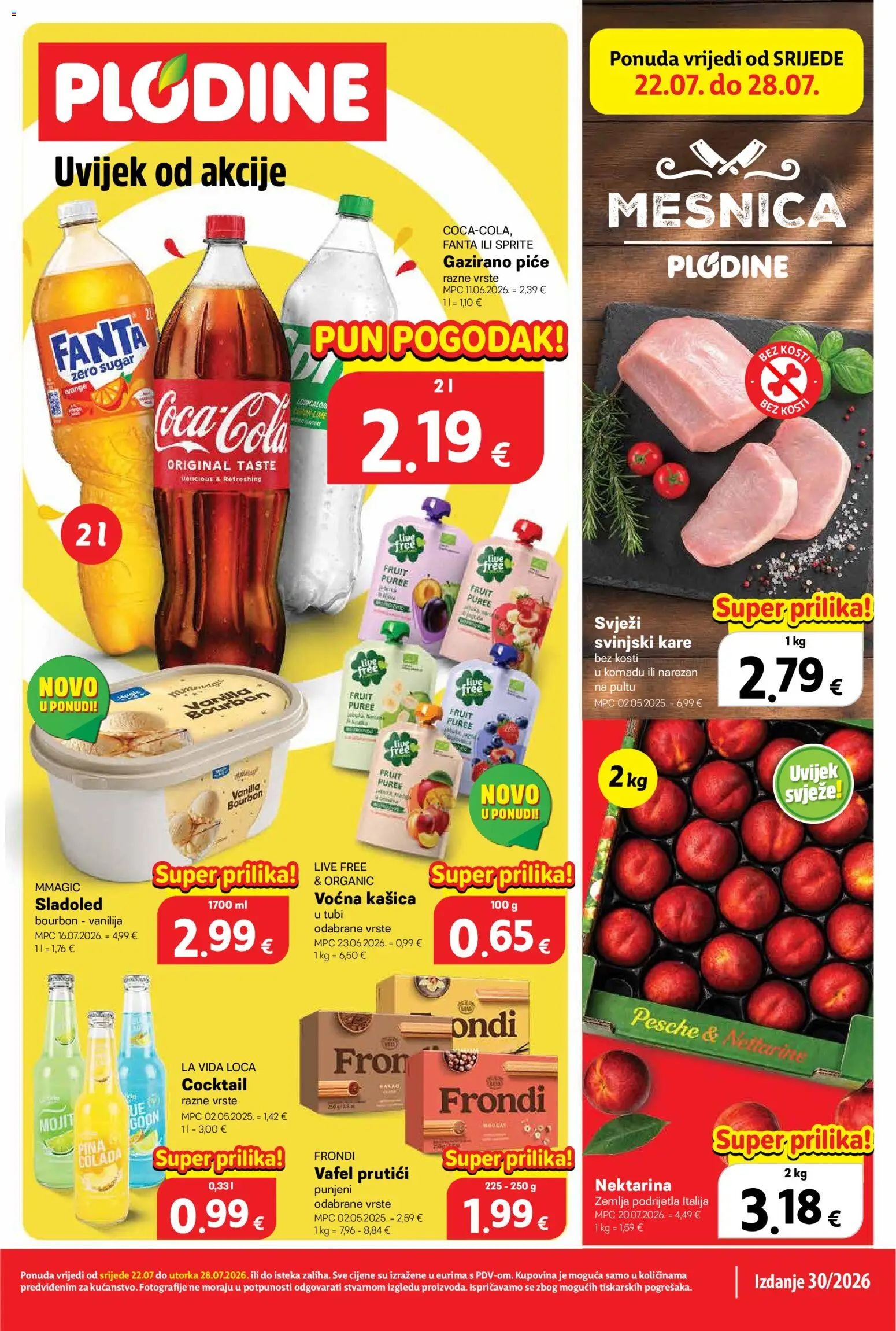 Plodine Katalog novi od 22.07.2026 > prelistaj akcije catalogue cover