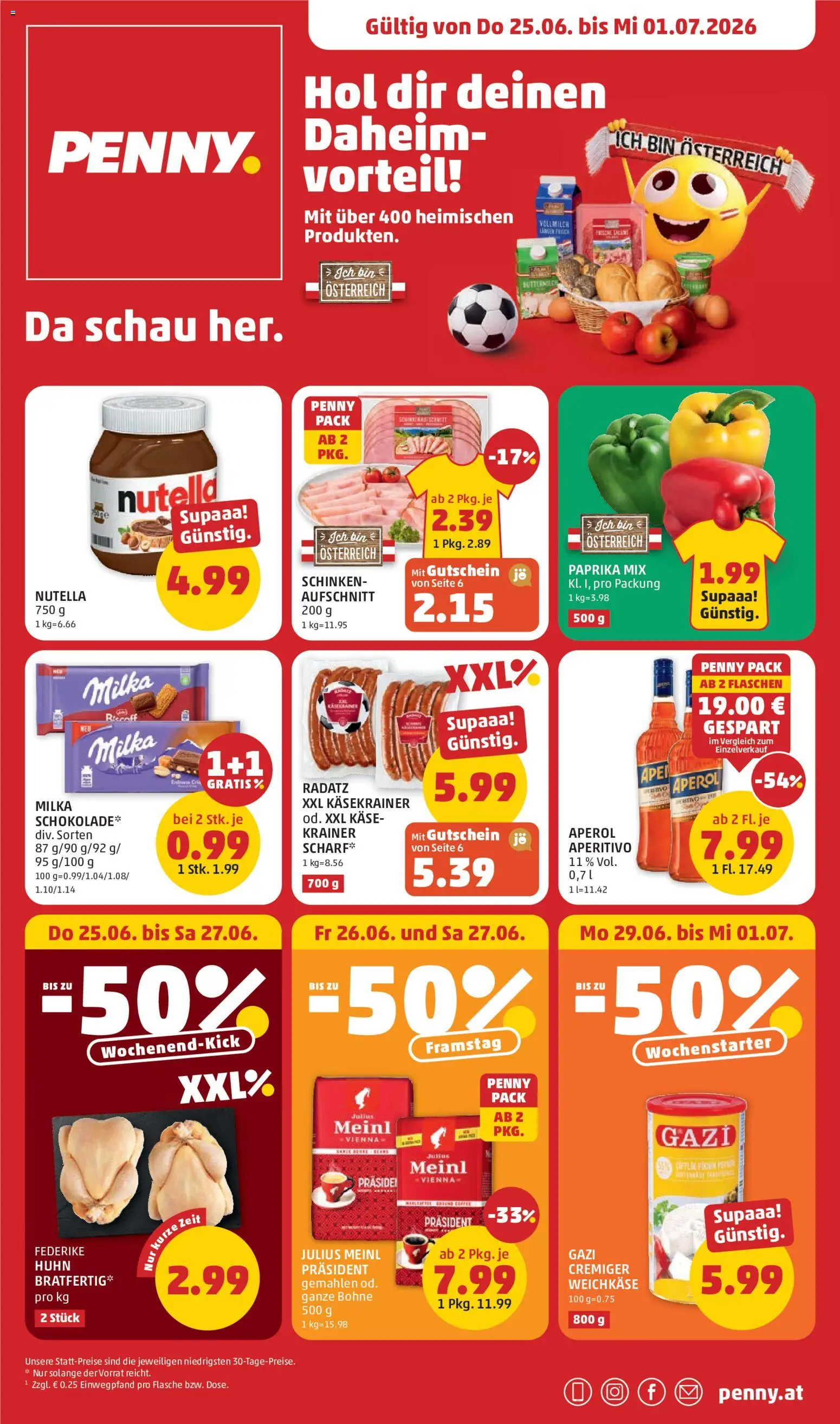 Penny Markt Flugblatt gültig ab 25.06.2026 | Seite: 1