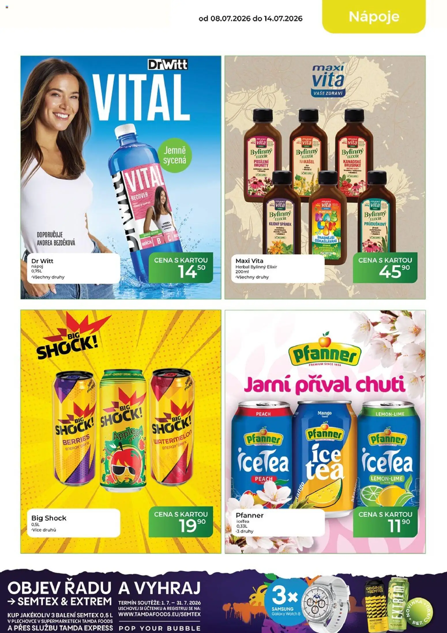 Tamda Foods leták od 08.07.2026 | Strana: 11 | Produkty: Drwitt, Samsung, Semtex, Energy drink