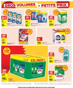 Carrefour - Prévisualisation de Carrefour Gros volumes = petits prix valide à partir de 22/10/2026 | Page: 6 | Produits: Lessive en poudre, Adoucissant, Bouteille, Skip