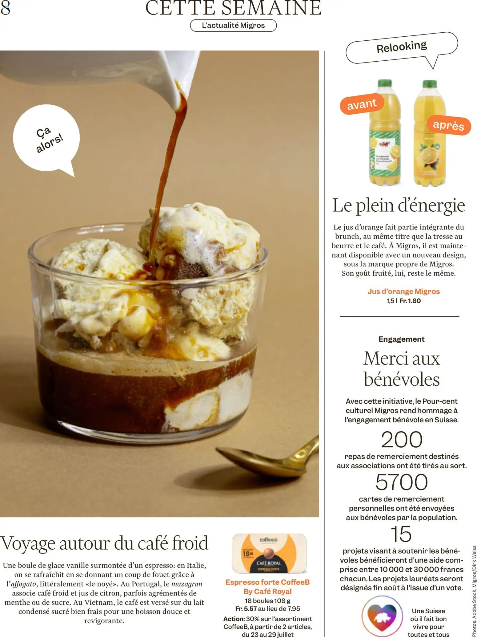 Migros aktionen Magazine FR – gültig ab 22.07.2026 | Seite: 8 | Produkte: Glace