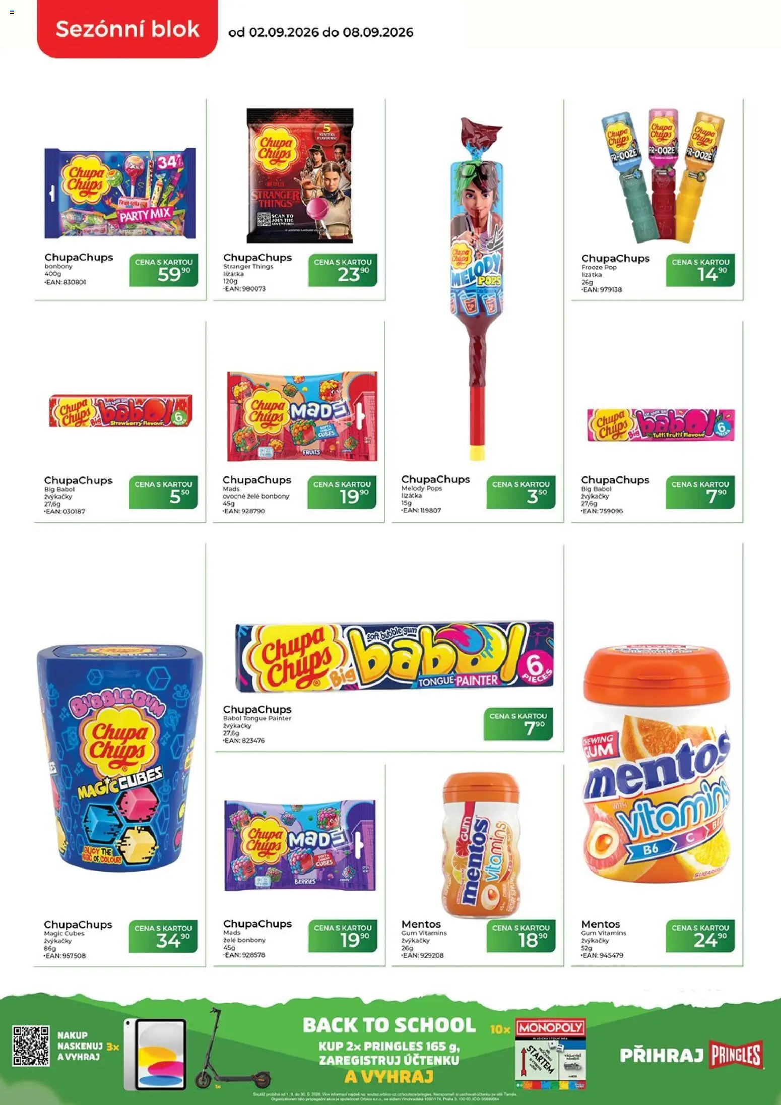 Tamda Foods leták od 02.09.2026 | Strana: 4 | Produkty: Bonbóny, Blok, Lízátka, Žvýkačky