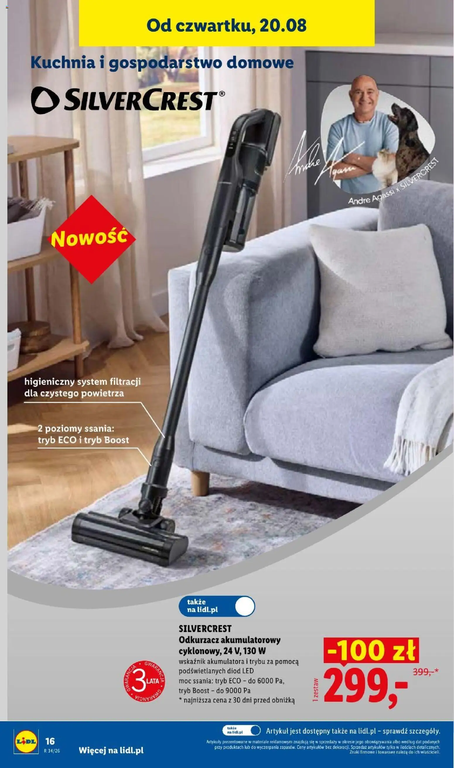 Lidl gazetka od 17.08.2026 | Strona: 26 | Produkty: Odkurzacz, Odkurzacz akumulatorowy, Cleaner