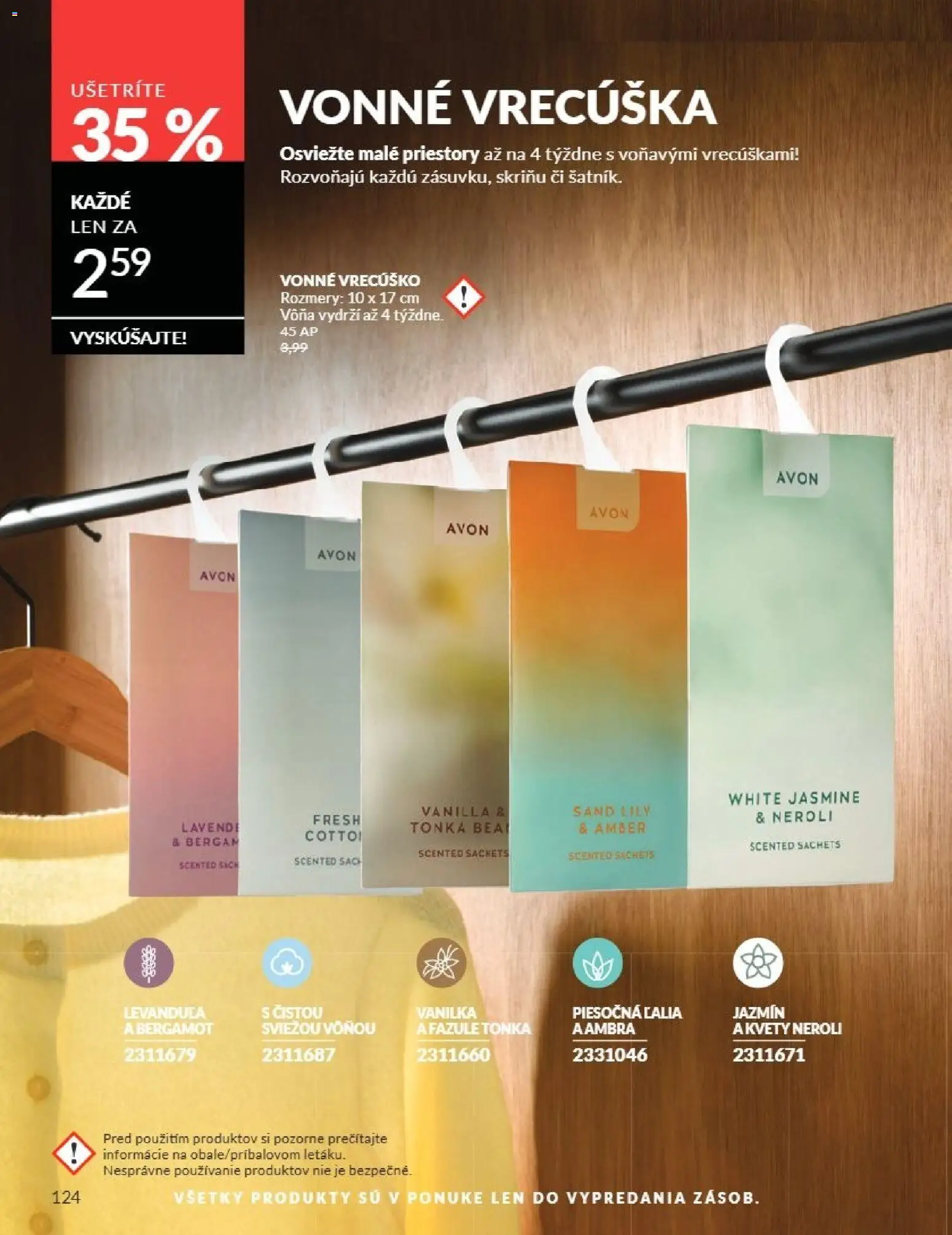 Nové Avon akcie – leták je platný od 01.08.2026 | Strana: 124 | Produkty: Vanilka