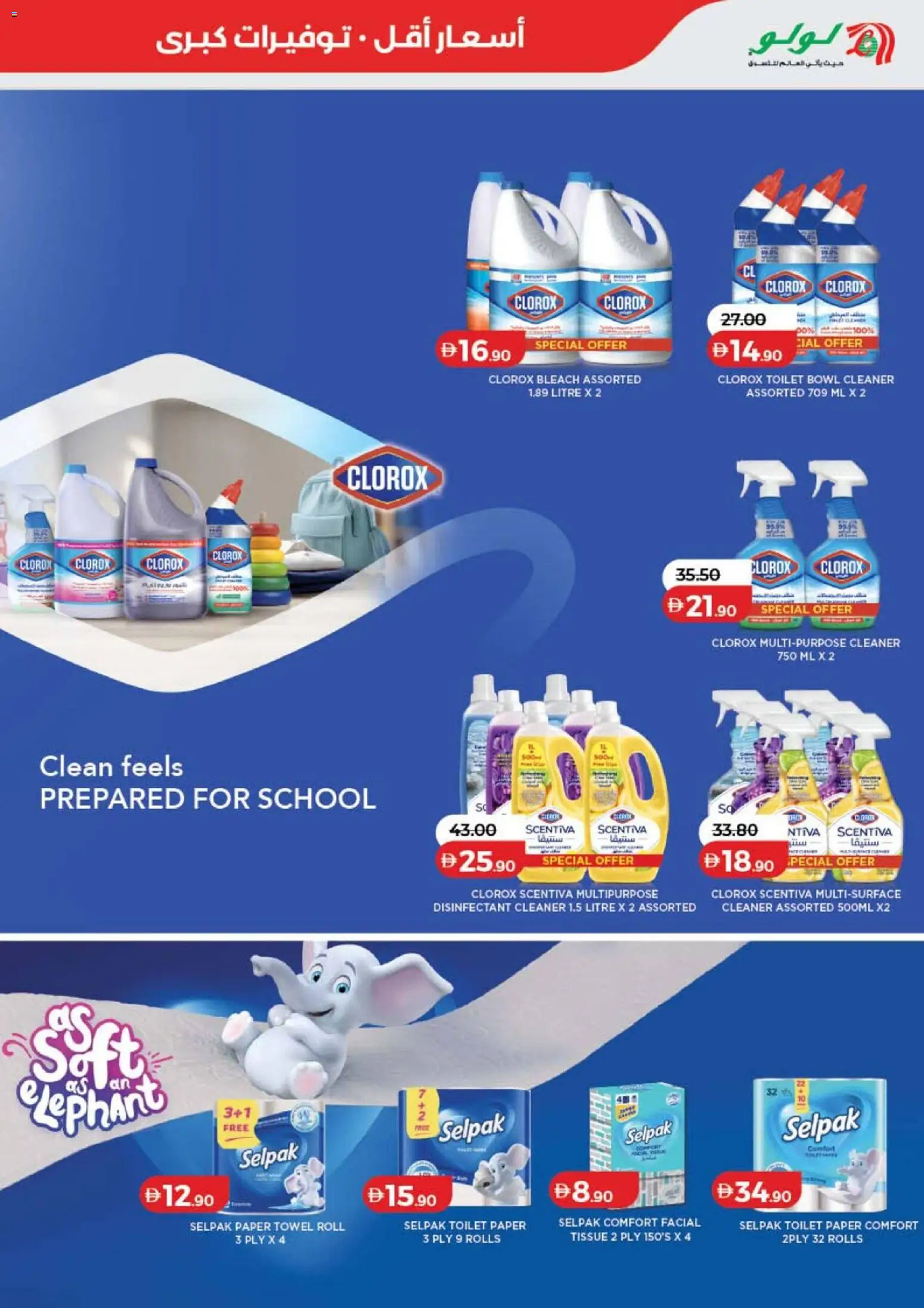 {H1} | Page: 25 | Products: Paper, Toilet paper, Disinfectant, Toilet