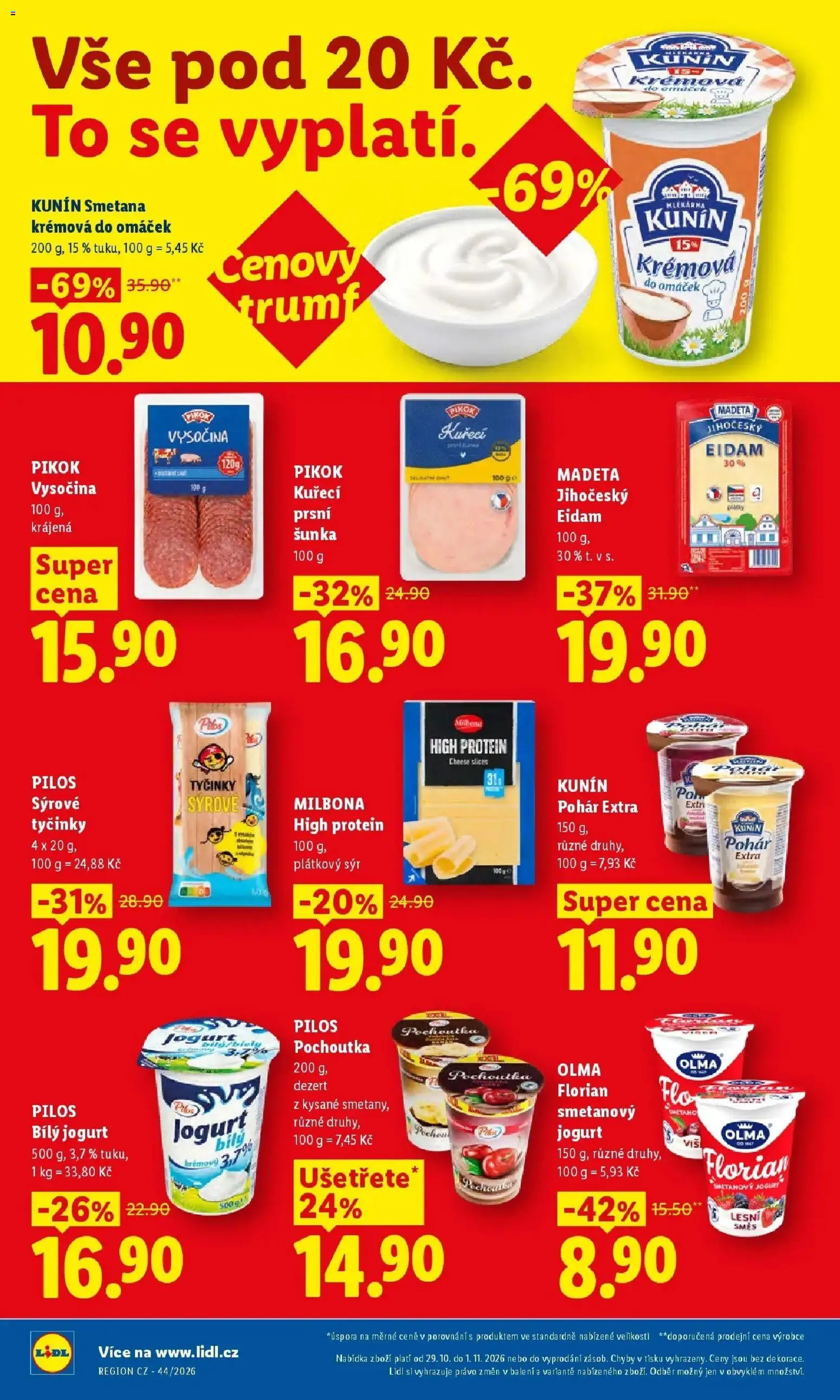 Lidl leták od 29.10.2026 - Nový akční leták | Strana: 30 | Produkty: Sýr, Vysočina, Protein, Pikok