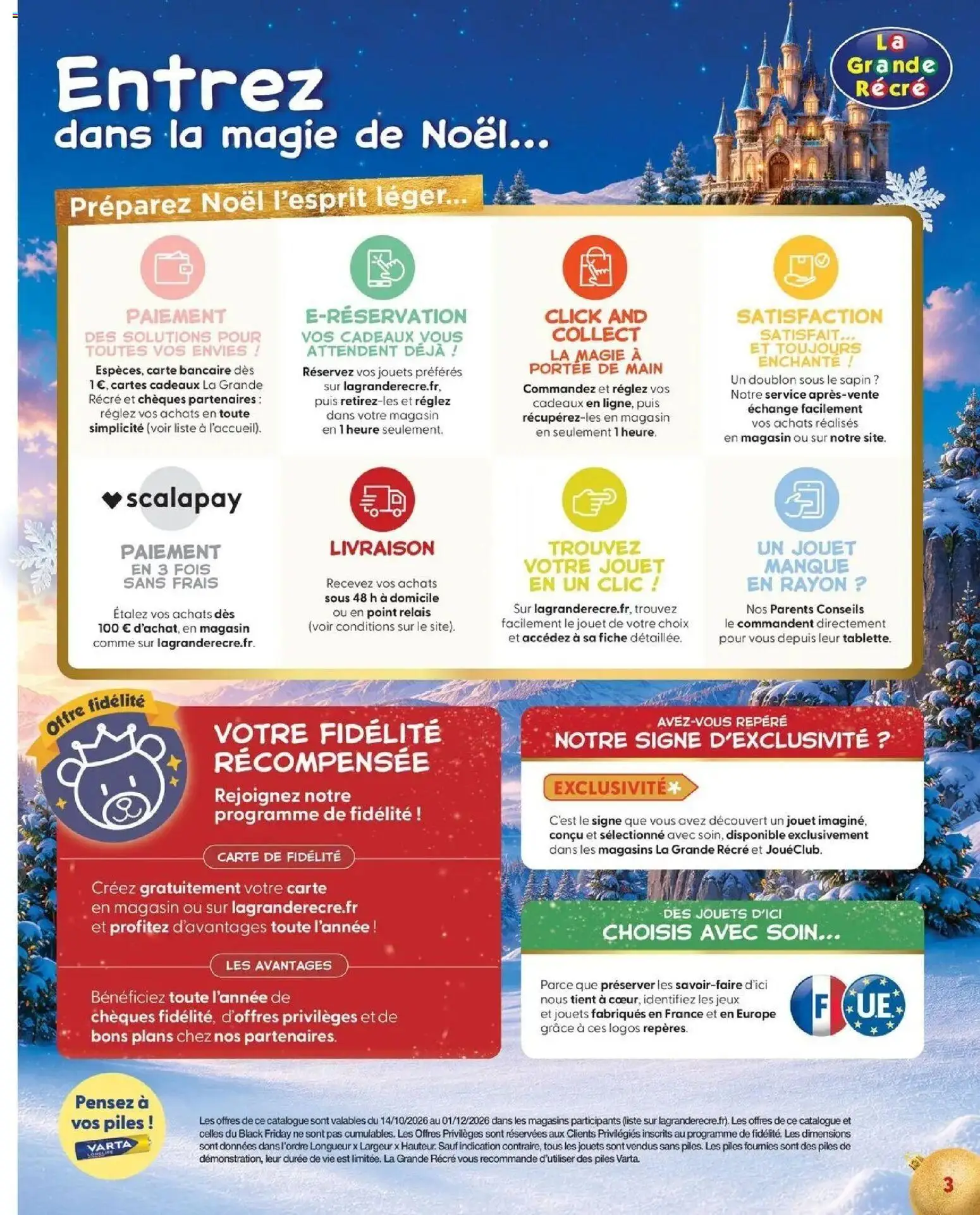La Grande Récré - LE NOËL DE TOUTES LES PASSIONS à partir du 14/10/2026 - promo en ligne | Page: 3 | Produits: Jouets, Jeux, Piles
