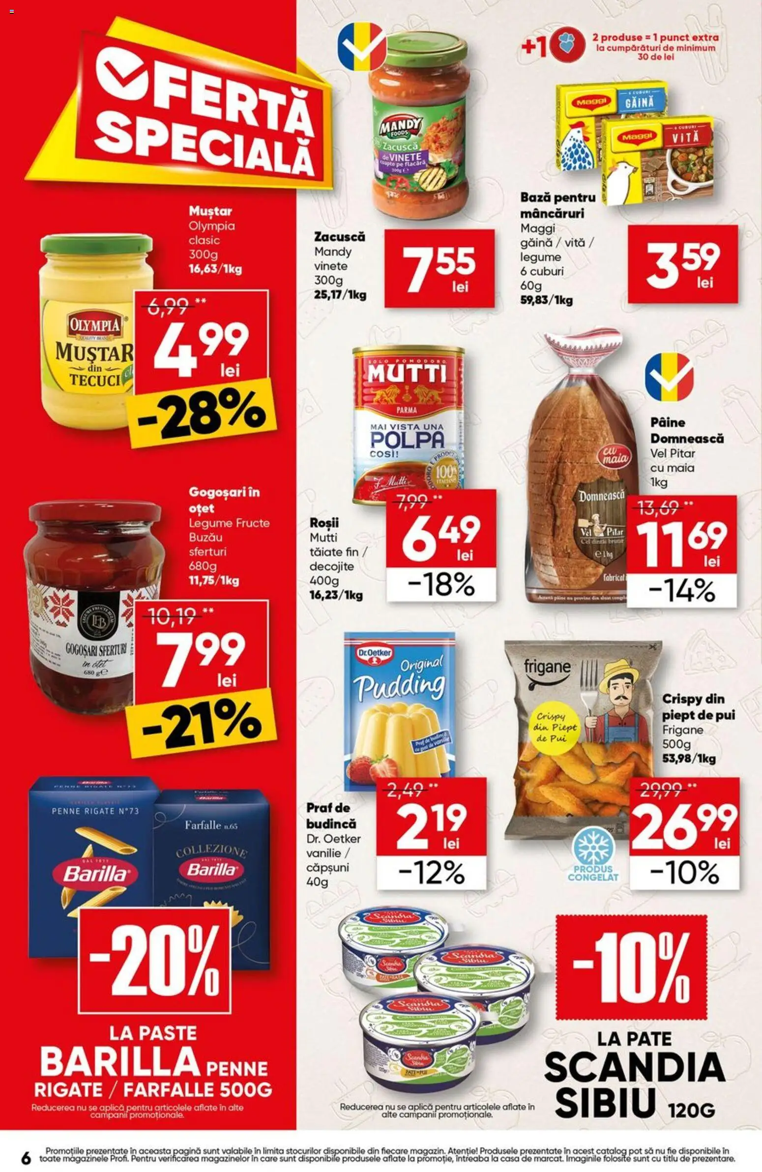 Noul catalog Profi – valabil de la 20.08.2026 | Pagină: 6 | Produse: Pate, Oțet, Zacuscă, Legume