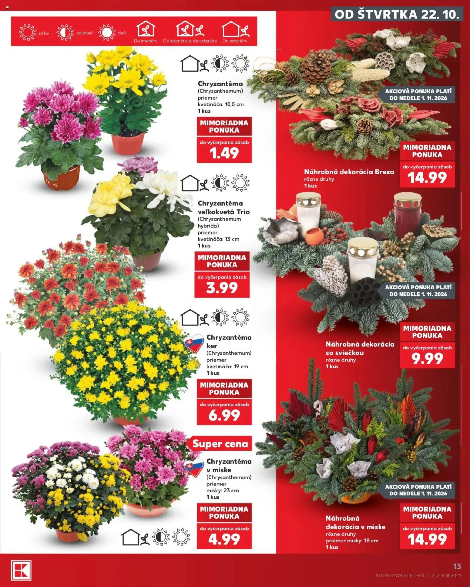 Kaufland SK akciós ujság - amely érvényes a következő dátumtól: 2026.10.22. | Oldal: 13