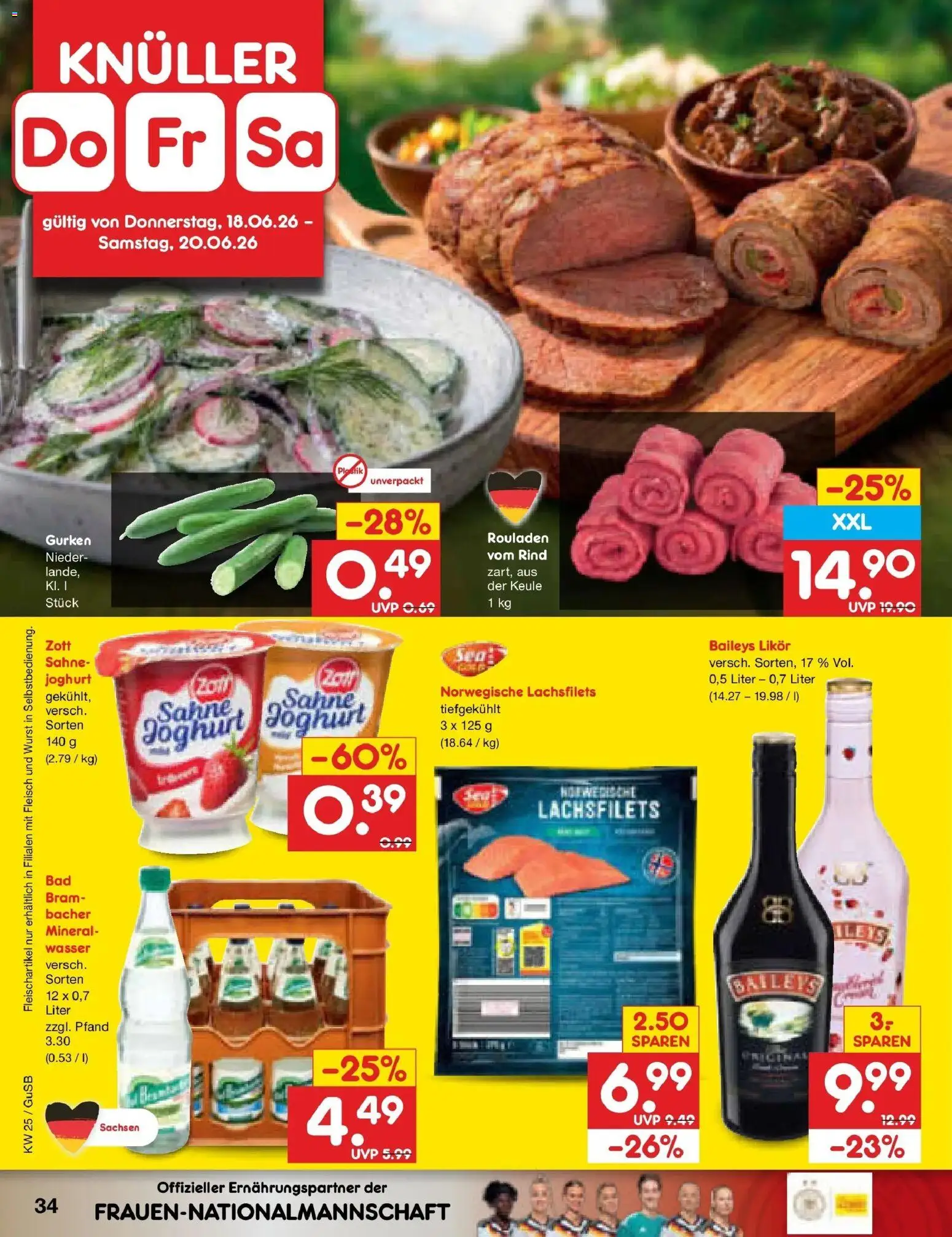 Netto Marken-Discount Prospekt Machern – gültig ab 14.06.2026 | Seite: 46 | Produkte: Joghurt, Wurst, Sahne, Gurken