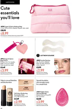 Preview of Oriflame - Offers valid from 29/07/2026 | Page: 48 | Products: Concealer, Lip gloss, Papier carton, Bag