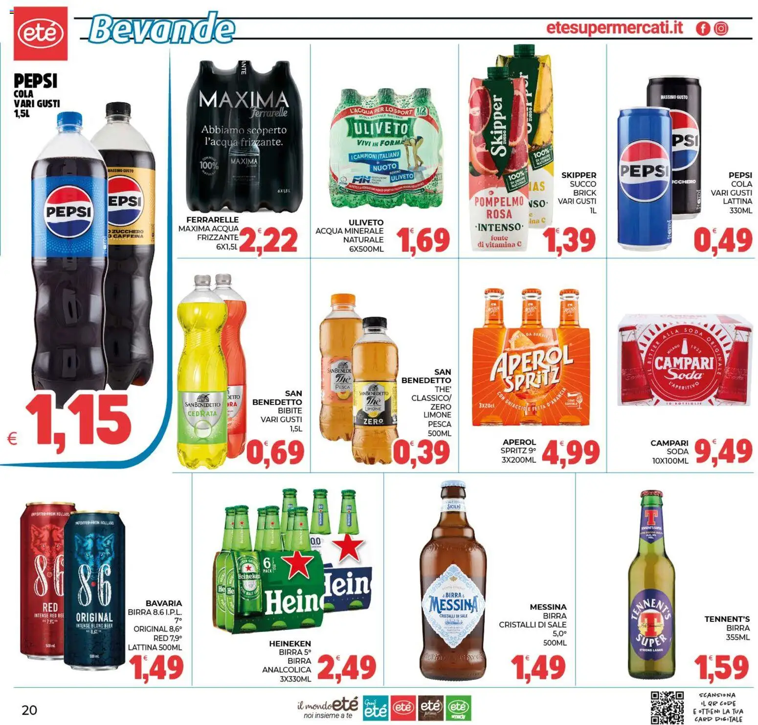Volantino Eté del 22/09/2026 | Pagina: 20 | Prodotti: Limone, Bibite, Aperol, Cedrata