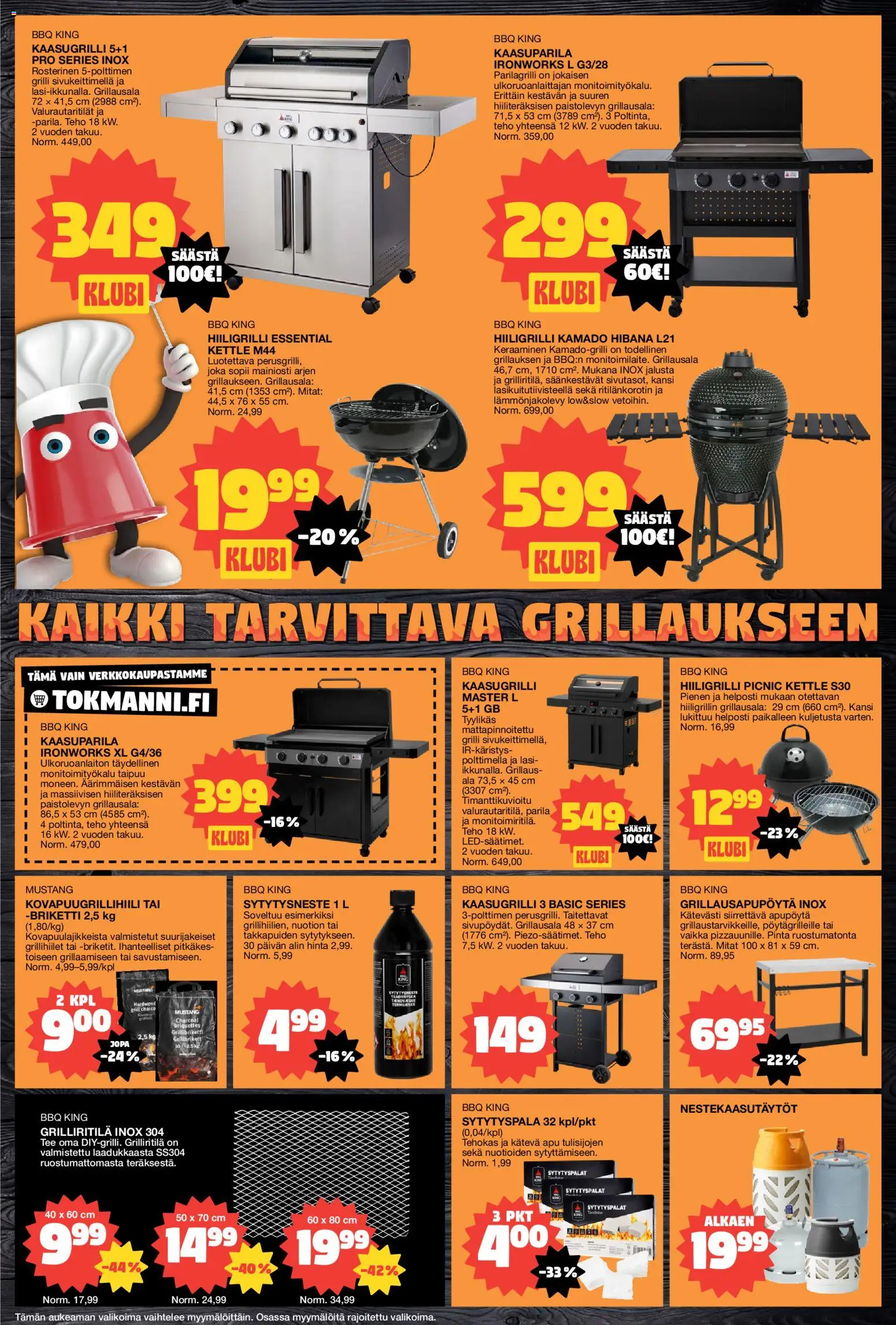 Tokmanni tarjoukset – voimassa 11.05.2026 alkaen | Sivu: 6 | Tuotteet: Briketti, Kansi, Sytytysneste, Tee