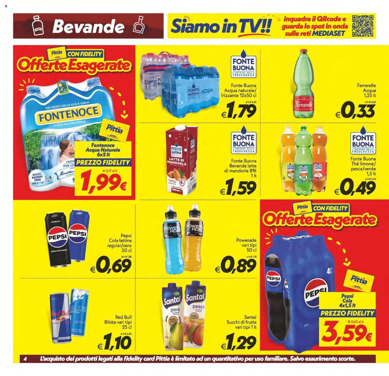 Volantino SuperConveniente del 09.06.2026 | Pagina: 4 | Prodotti: Latte, Mandorle, Pera, TV