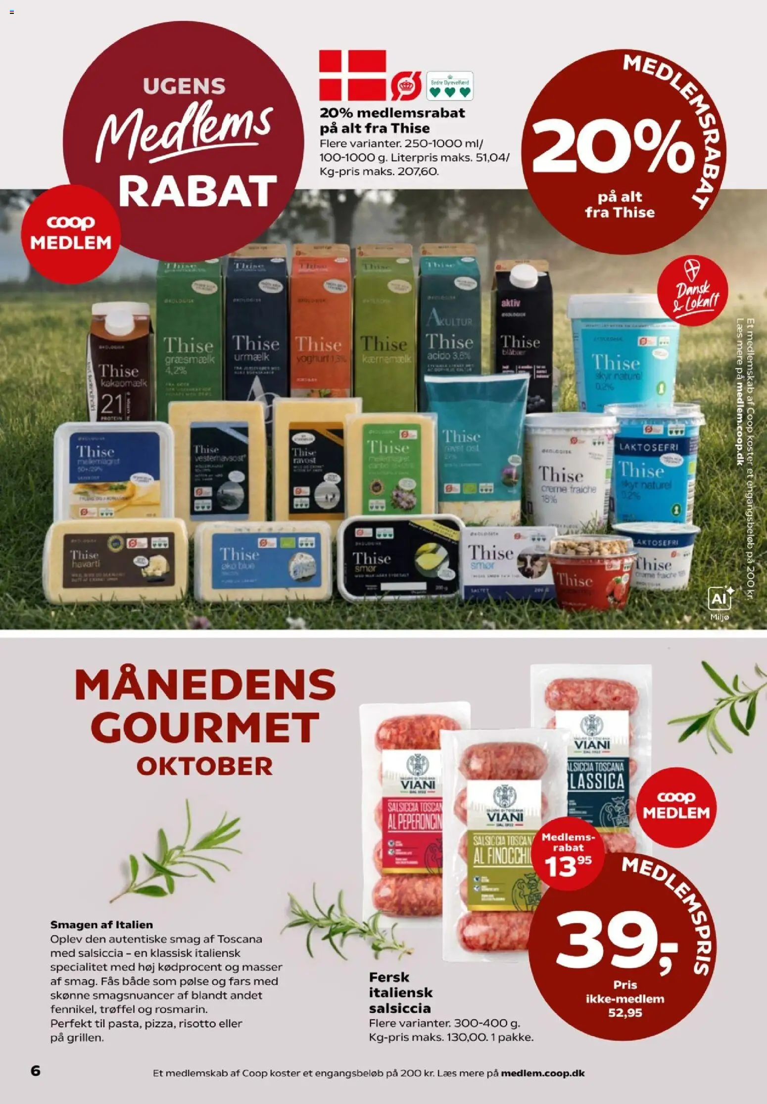 Kvickly tilbudsavis – gyldig fra 23/10/2026 | Side: 6 | Produkter: Smør, Creme, Creme fraiche, Kakaomælk
