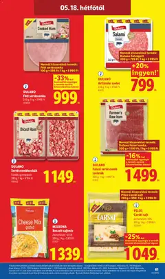 Lidl akciós újság - amely érvényes a következő dátumtól: 14.05.2026 | Oldal: 61