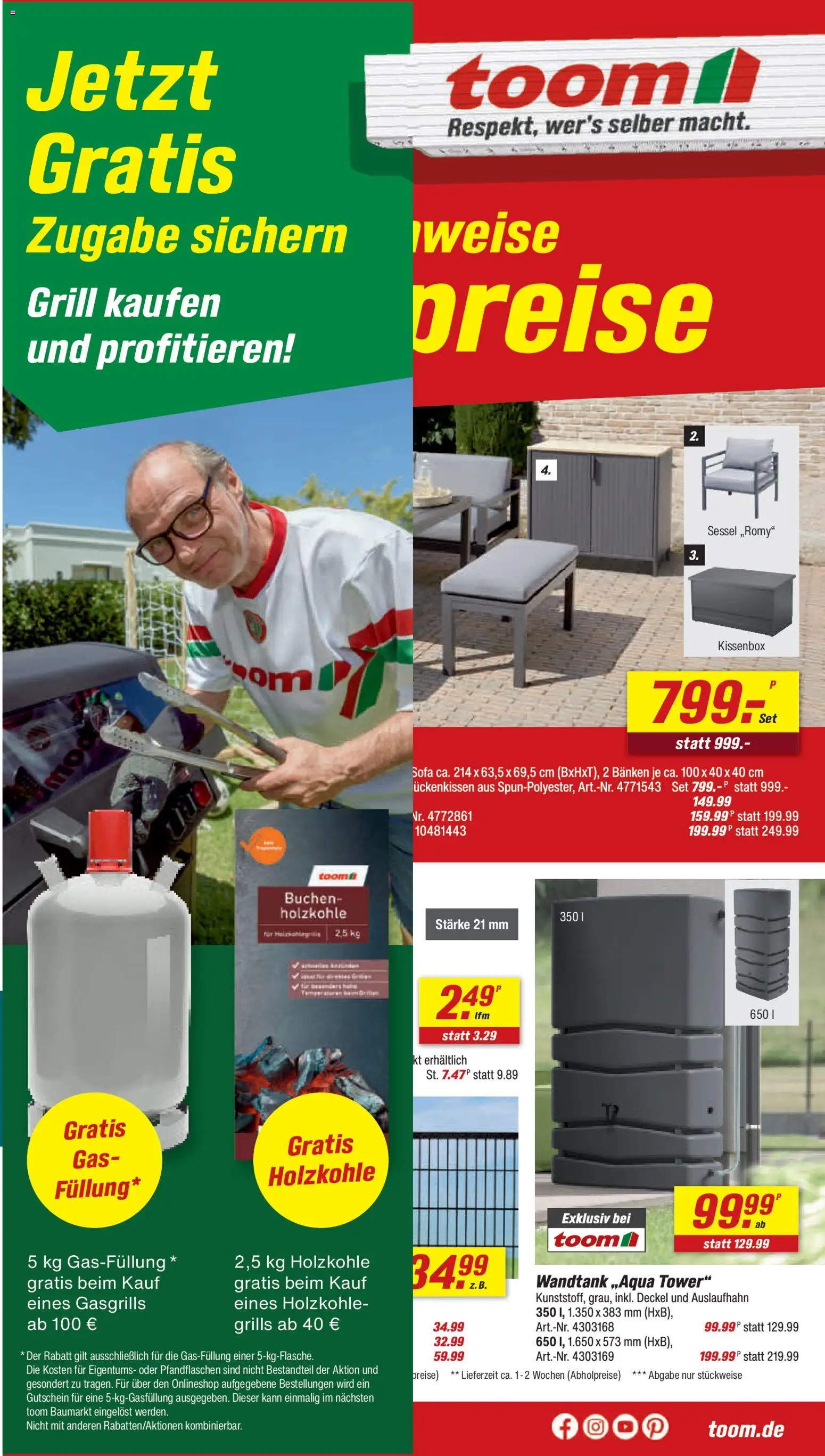 Toom Baumarkt Prospekt – gültig ab 27.06.2026 | Seite: 1