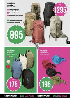 Forhåndsvisning av Sport Outlet Sommerglede til bare lave priser gyldig fra 16.06.2026 | Side: 25 | Produkter: Ryggsekk