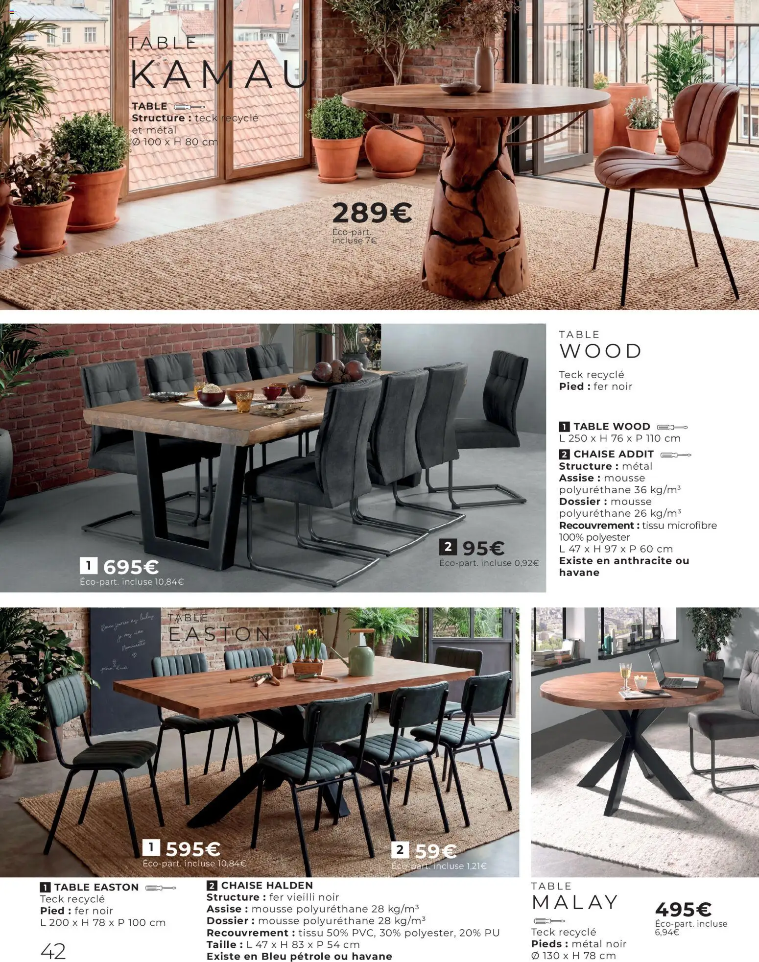 {H1} | Page: 42 | Produits: Mousse, Table, Chaise