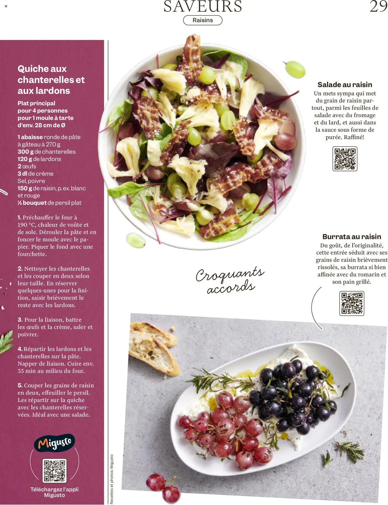 Migros aktionen Magazine FR – gültig ab 09.09.2026 | Seite: 29 | Produkte: Rouge, Burrata, Met, Creme