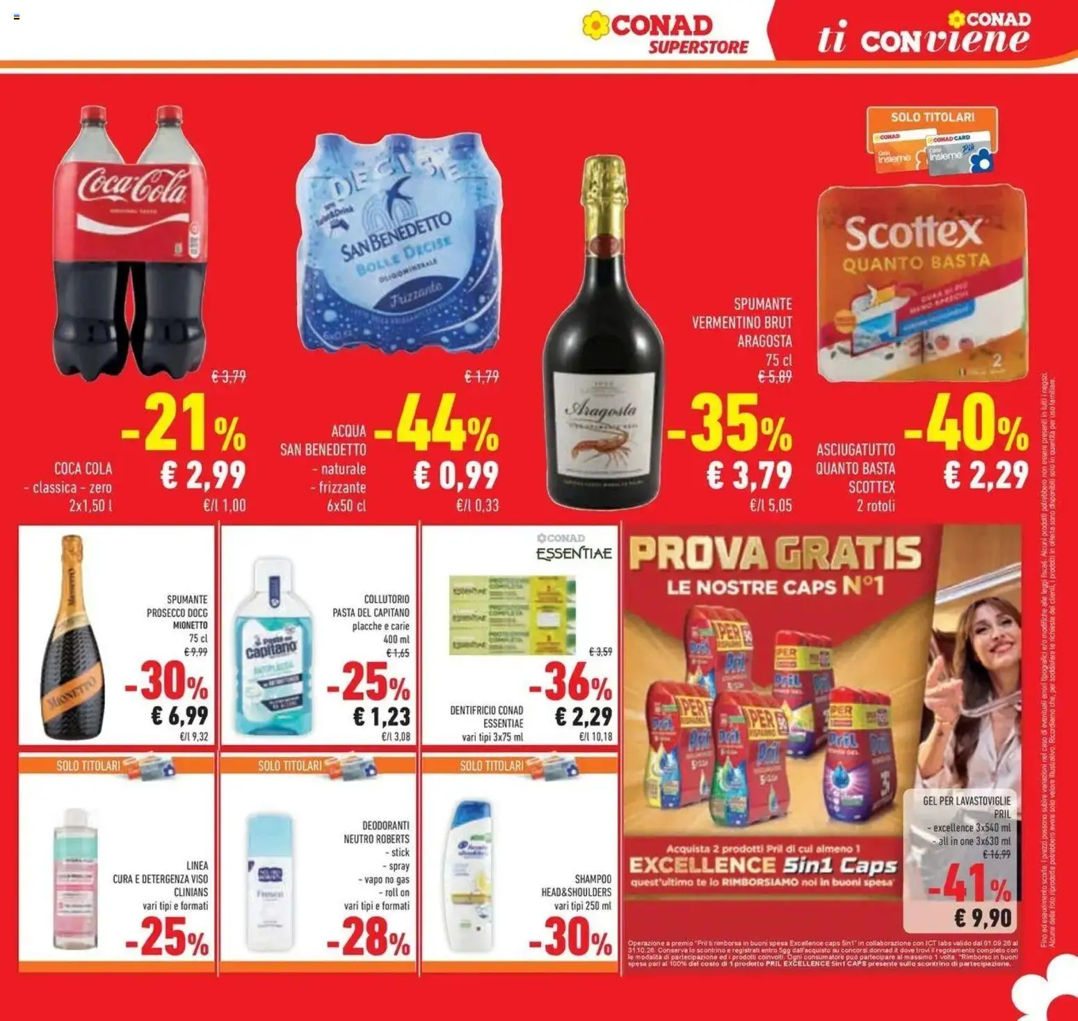 Anteprima volantino Conad dal 07/10/2026 prossima settimana | Pagina: 39 | Prodotti: Shampoo, Collutorio, Tè, Asciugatutto