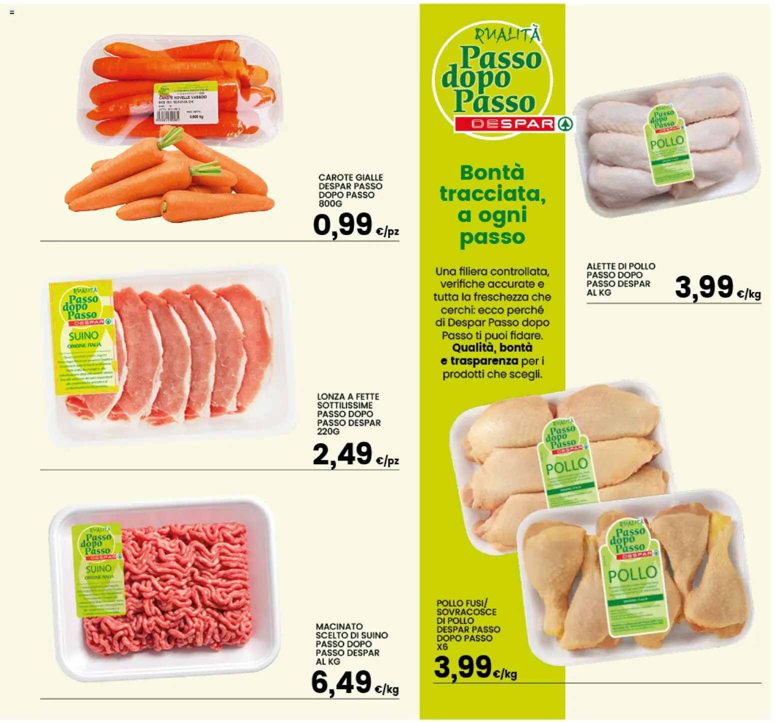 Volantino Interspar del 18.05.2026 | Pagina: 13 | Prodotti: Pollo, Suino, Carote, Vassoio