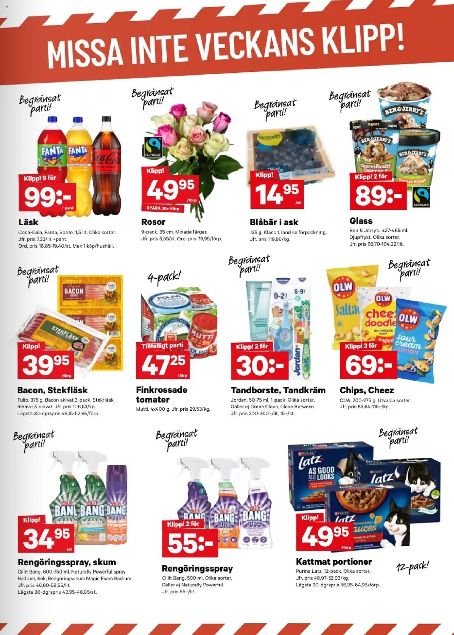 City Gross reklamblad aktuell från 24/08/2026 | Sida: 7 | Produkter: Tandkräm, Galler, Fanta, Blåbär