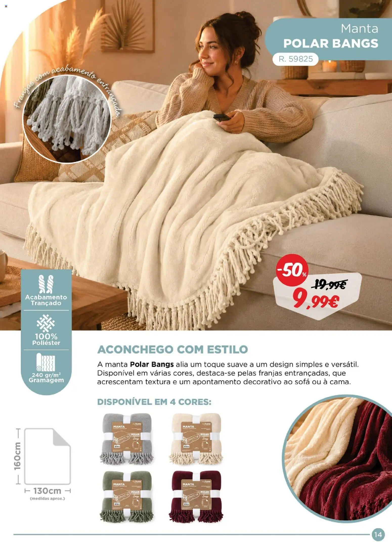 Espaço Casa Catálogo de Mantas 2026 │ válido de 28/10/2026 | Página: 14 | Produtos: Sofá, Manta