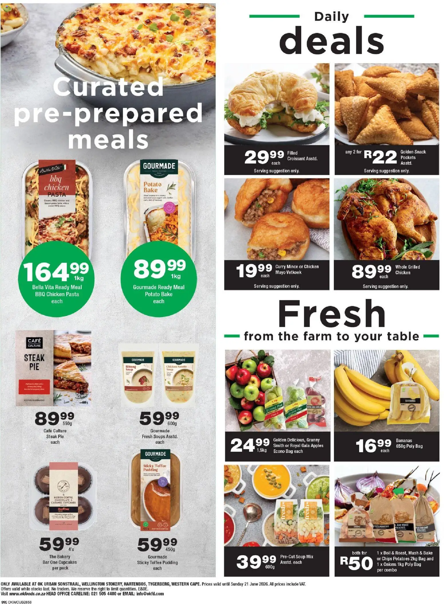 New OK Foods catalogue – valid from 10.06.2026 | Page: 2 | Products: Bakery, Chocolate, Soup, Caramel
