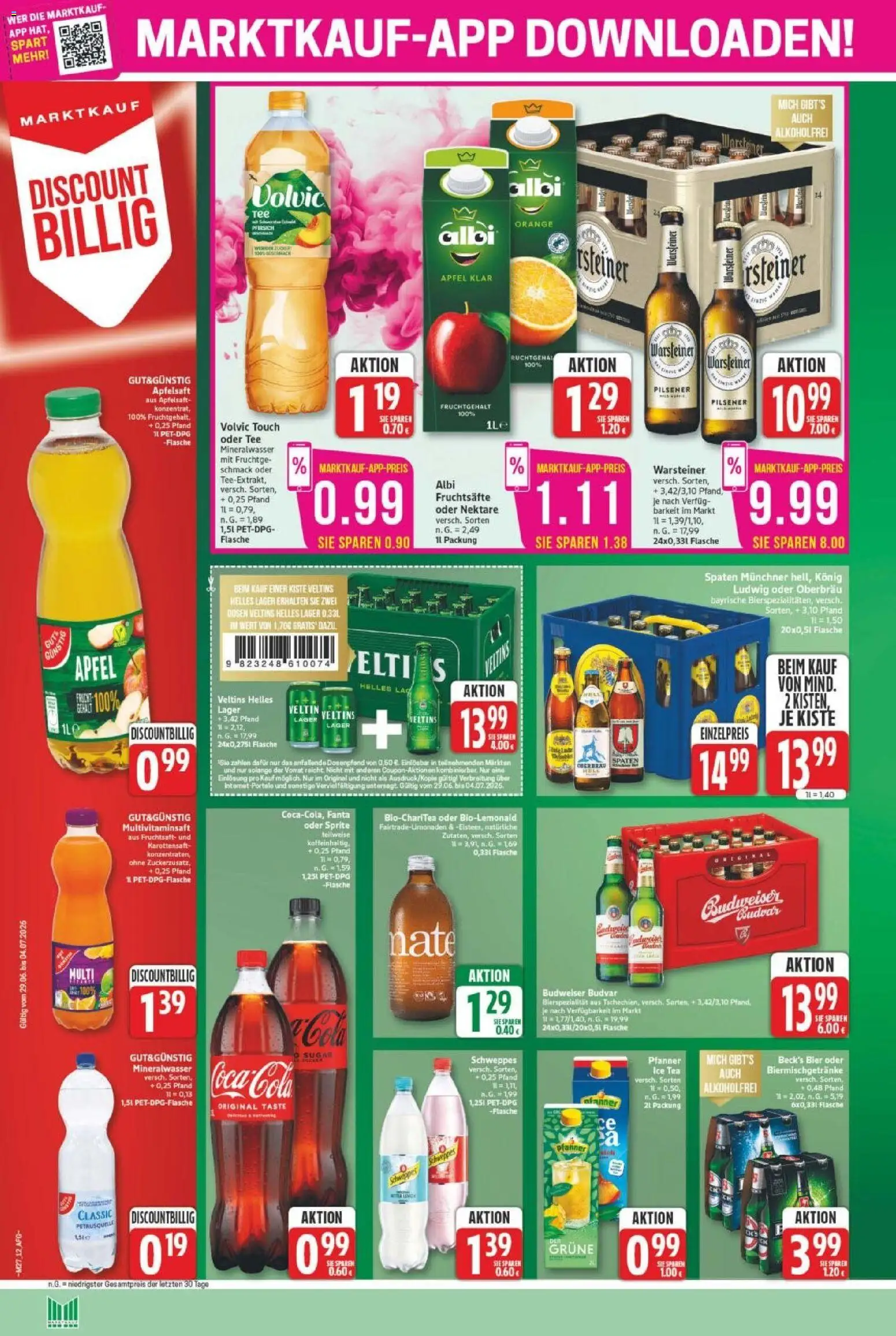 Marktkauf Prospekt – gültig ab 29.06.2026 | Seite: 12 | Produkte: Coca cola, Sprite, Äpfel, Fruchtsaft