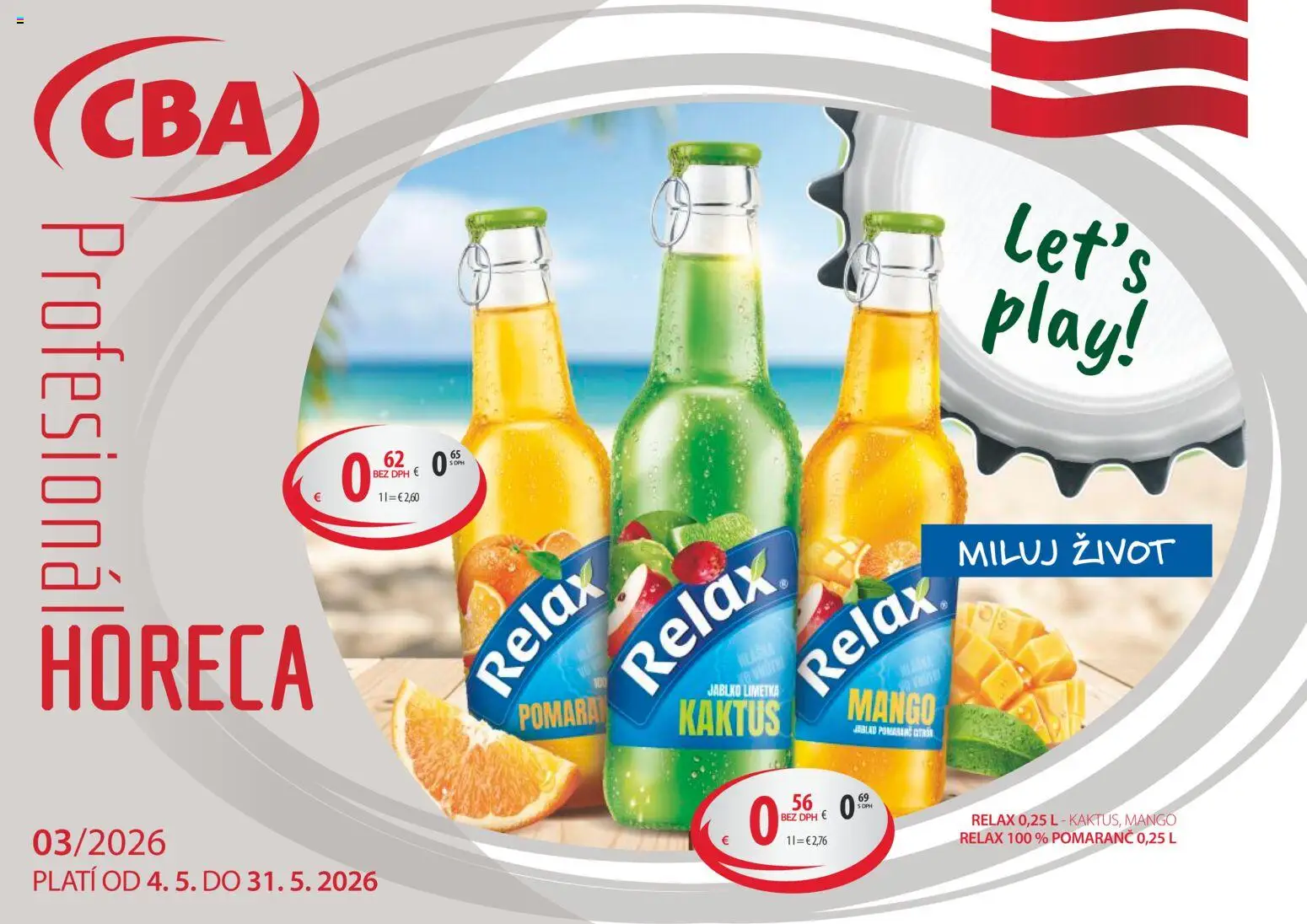 Nové Sintra akcie – leták je platný od 04.05.2026 | Strana: 1 | Produkty: Limetka, Mango