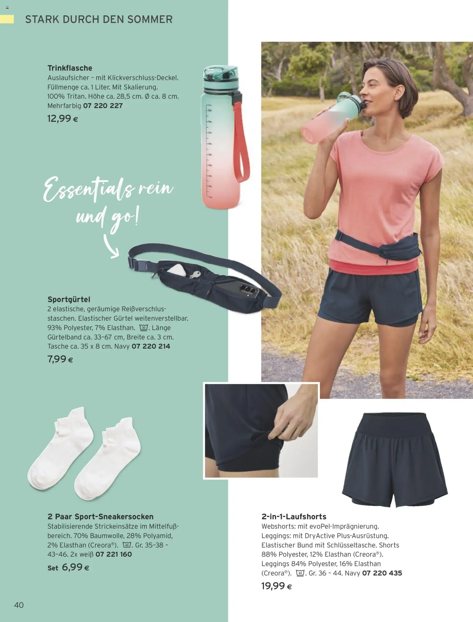 Tchibo Eduscho - Katalog Juli 2026 gültig ab 01.07.2026 | Seite: 40 | Produkte: Leggings, Gürtel, Tasche